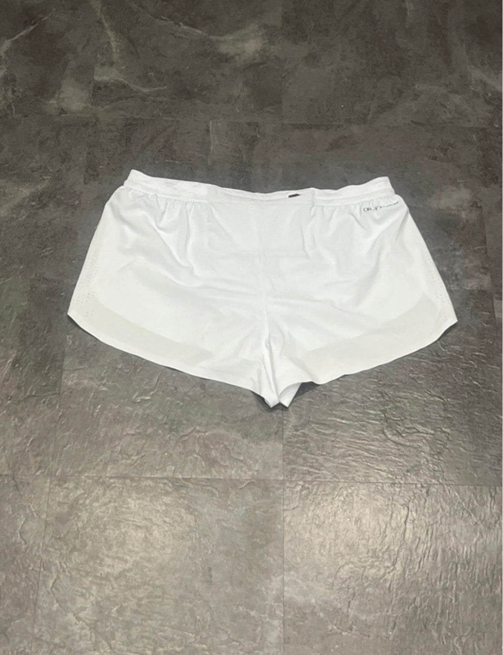 White Nike Men’s Dri Fit ADV Aeroswift Racing Split Shorts
