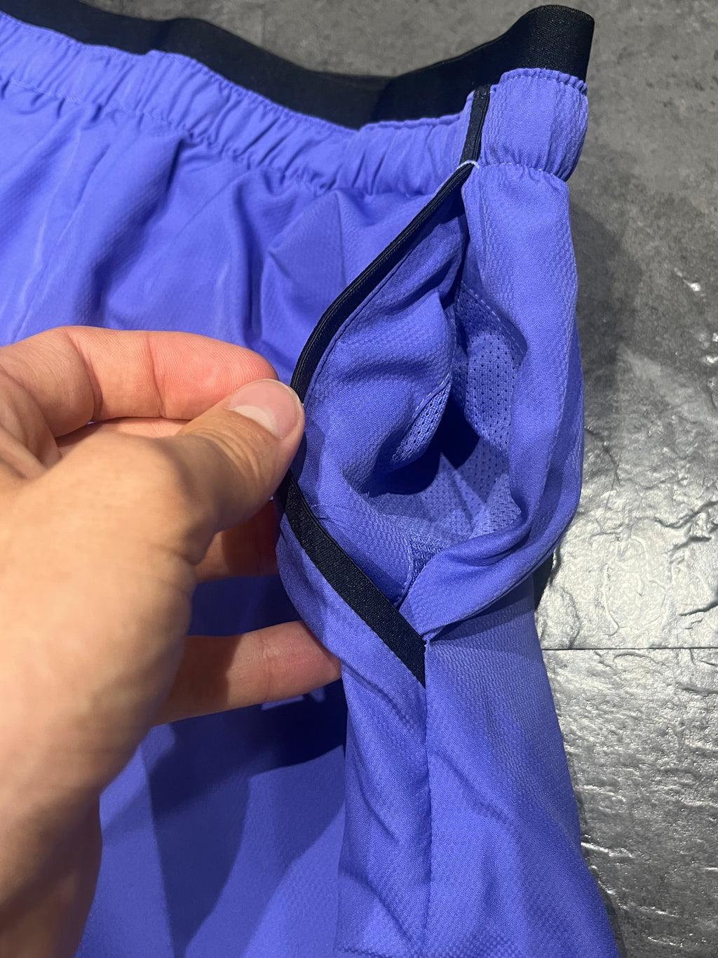 Blueish Purple Adidas Men’s Terrex Light Running Shorts