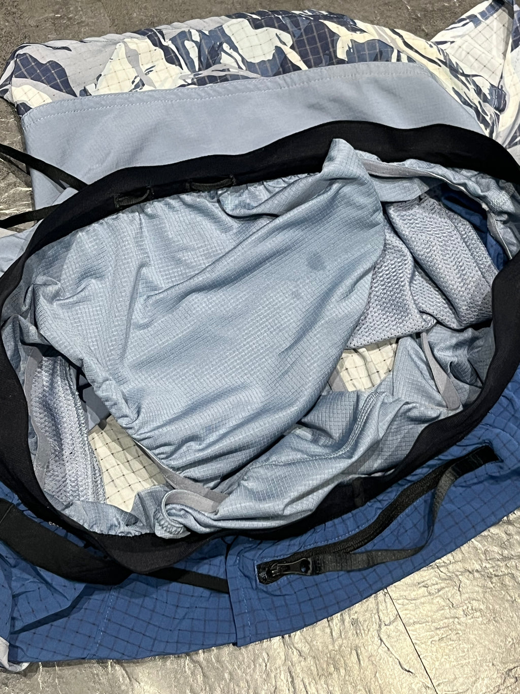 Blue Camo Nike Men’s Dri Fit Trail 5” Brief Lined Running Shorts