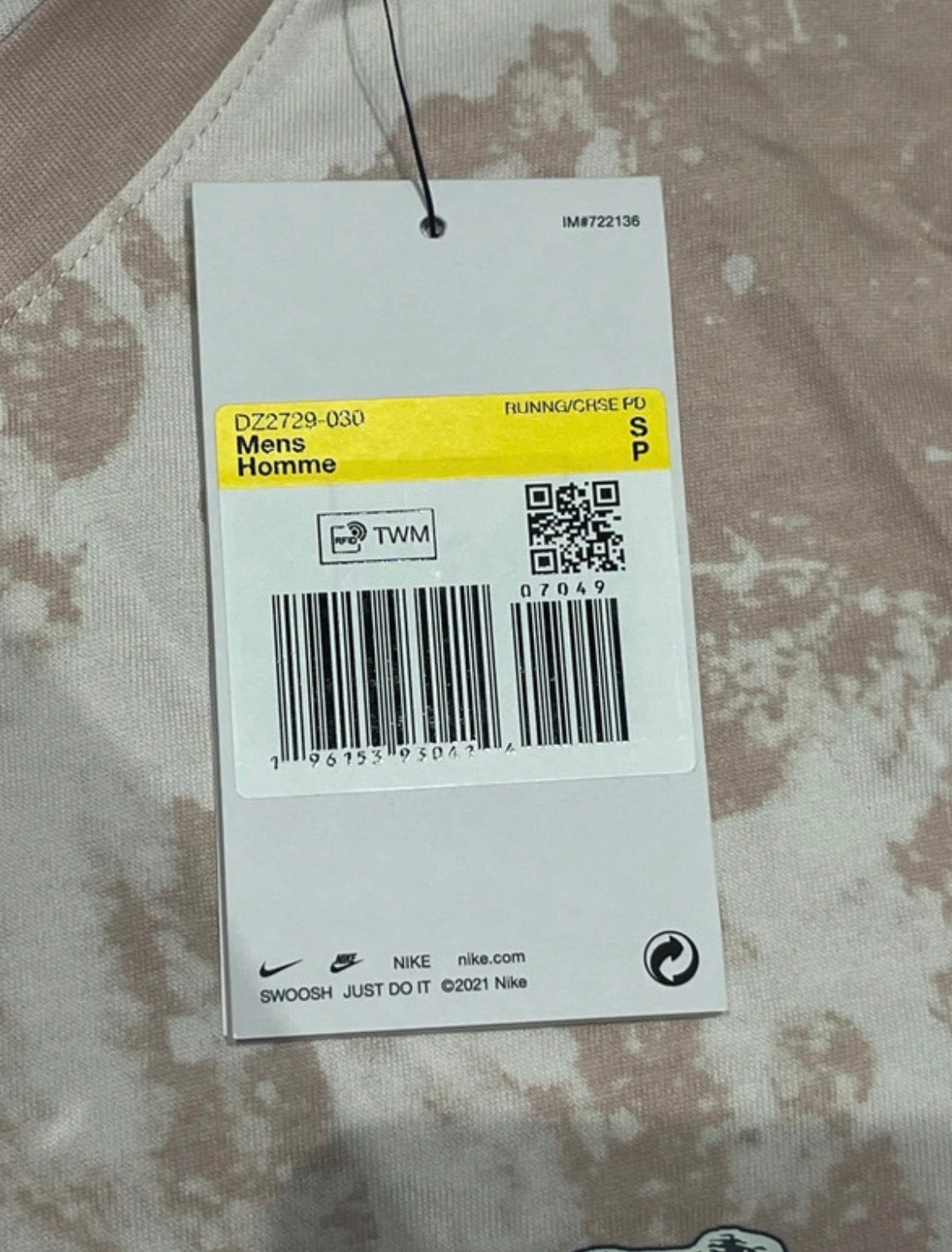 Beige Nike Men’s Dri Fit Running Division T Shirt