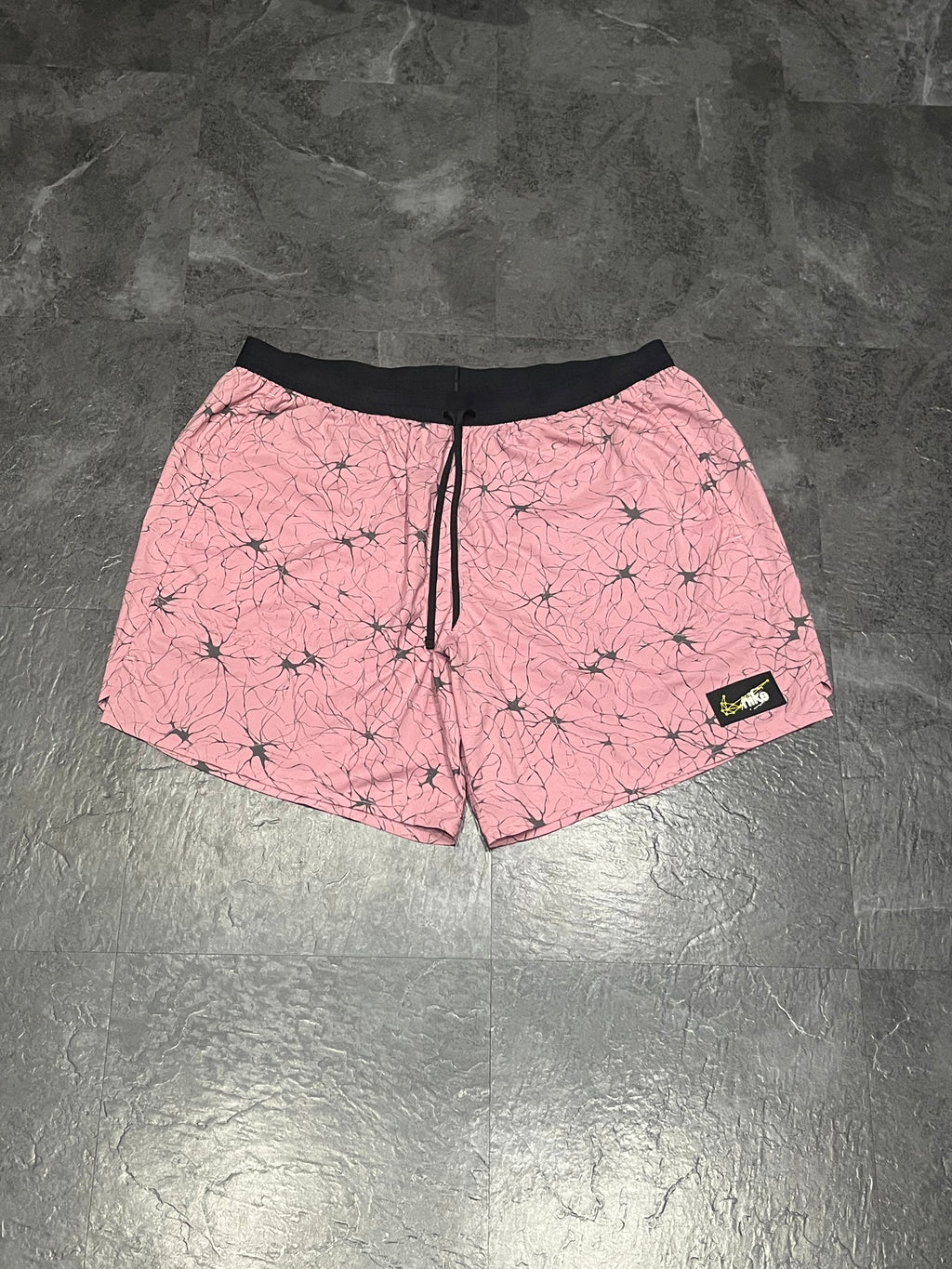 Pink/Black Nike Men’s Dri Fit Stride D.Y.E 7” Running Shorts