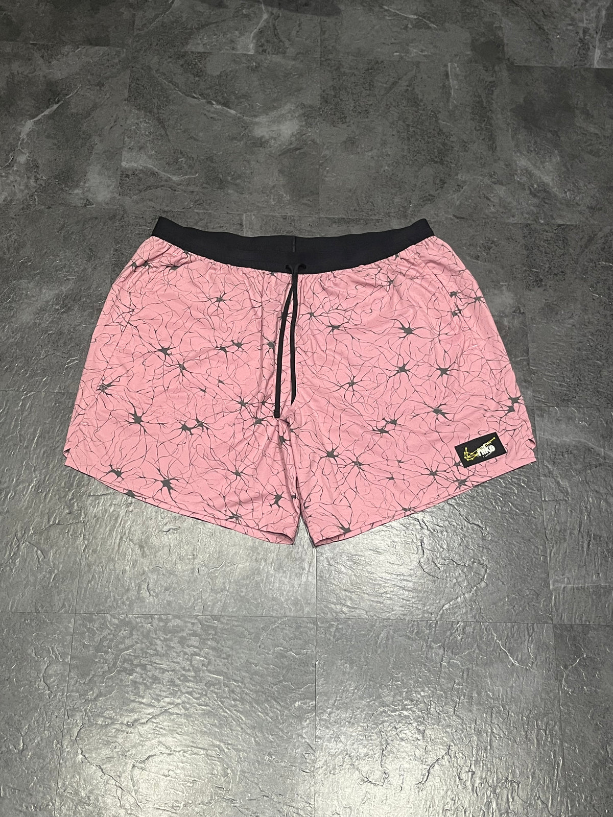 Pink/Black Nike Men’s Dri Fit Stride D.Y.E 7” Running Shorts