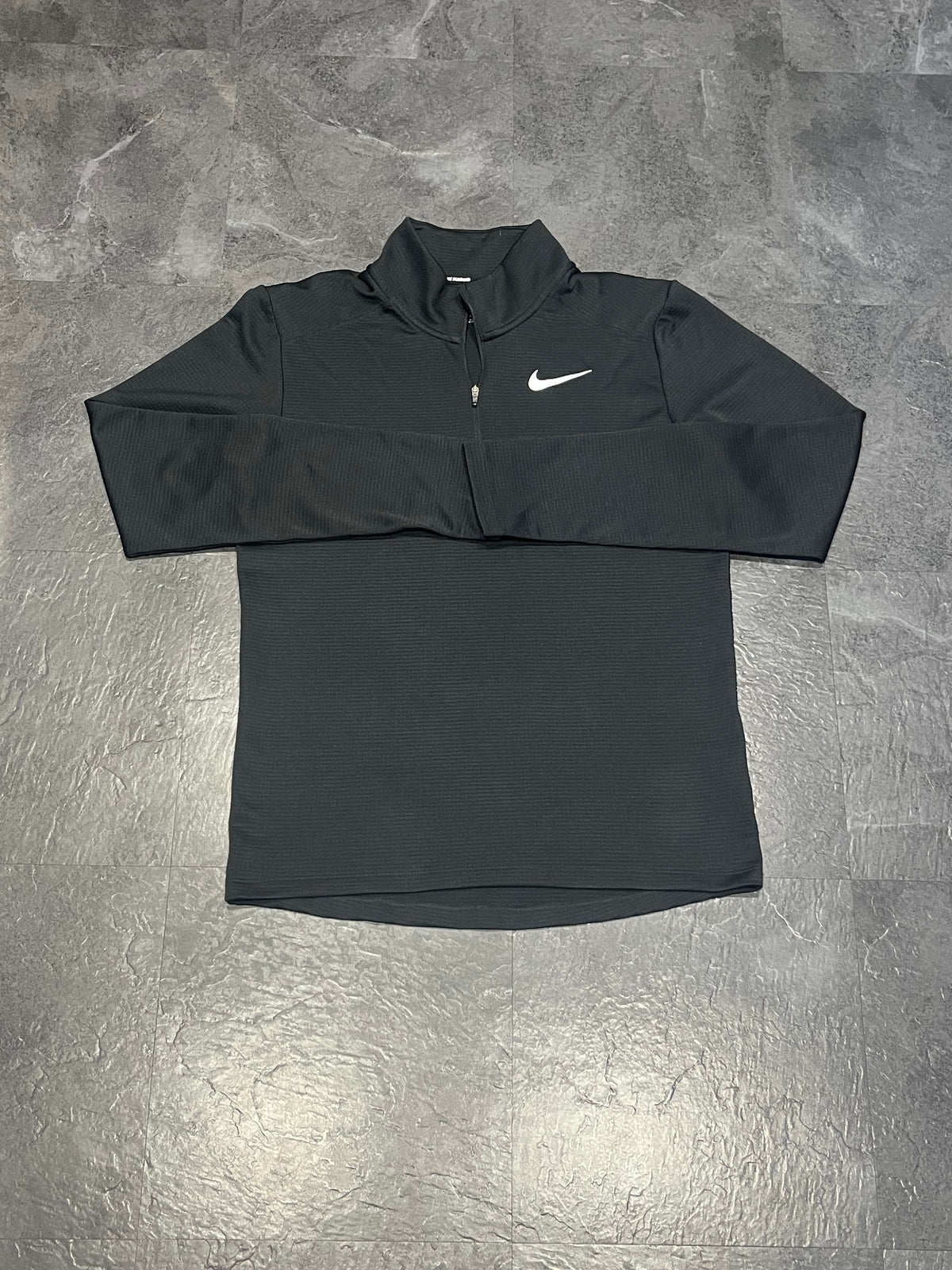 Black Nike Men’s Dri Fit Pacer 1/2 Zip Running Top