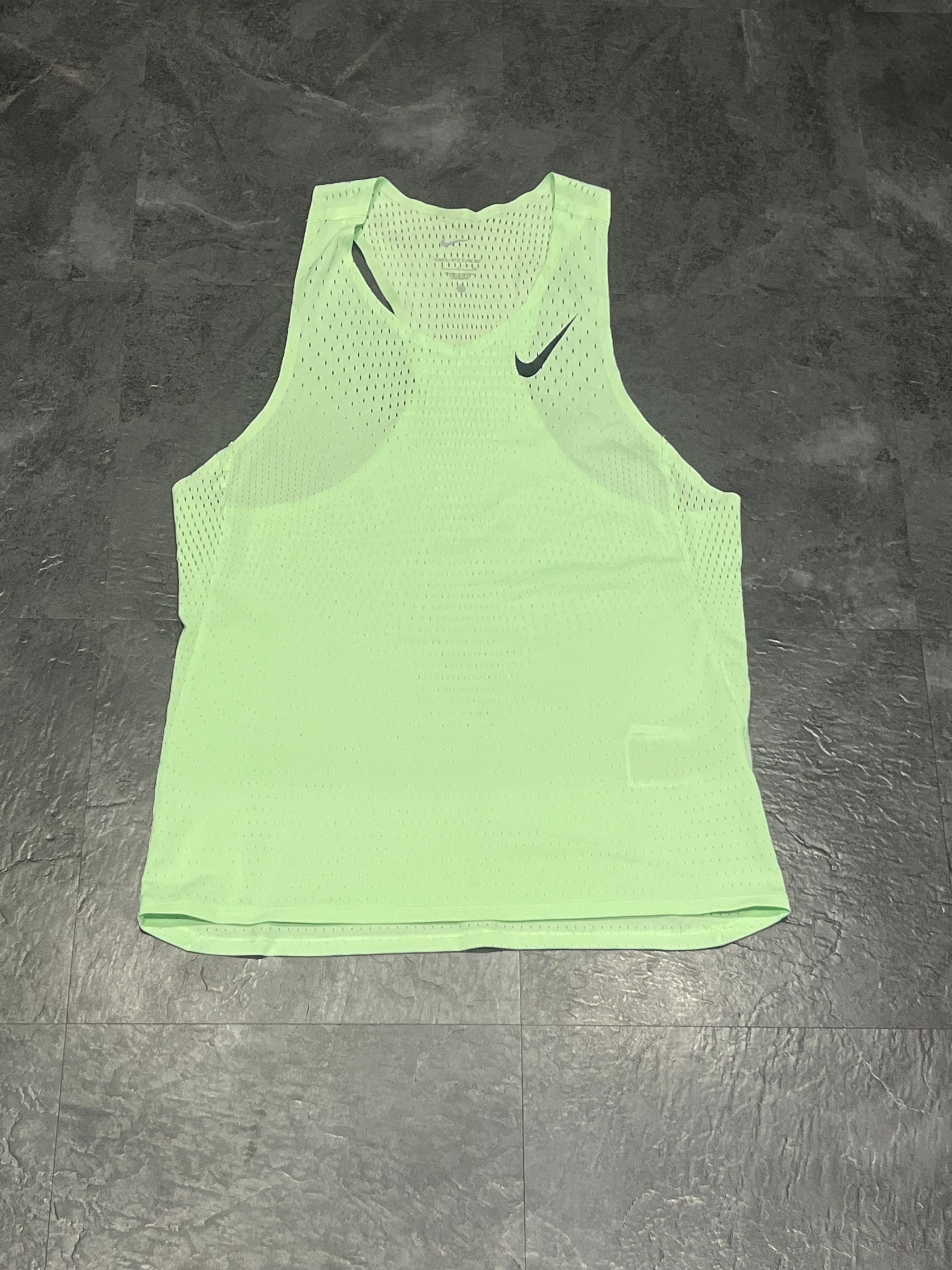 Lime Green Nike Men’s Dri Fit ADV Aeroswift Racing Singlet