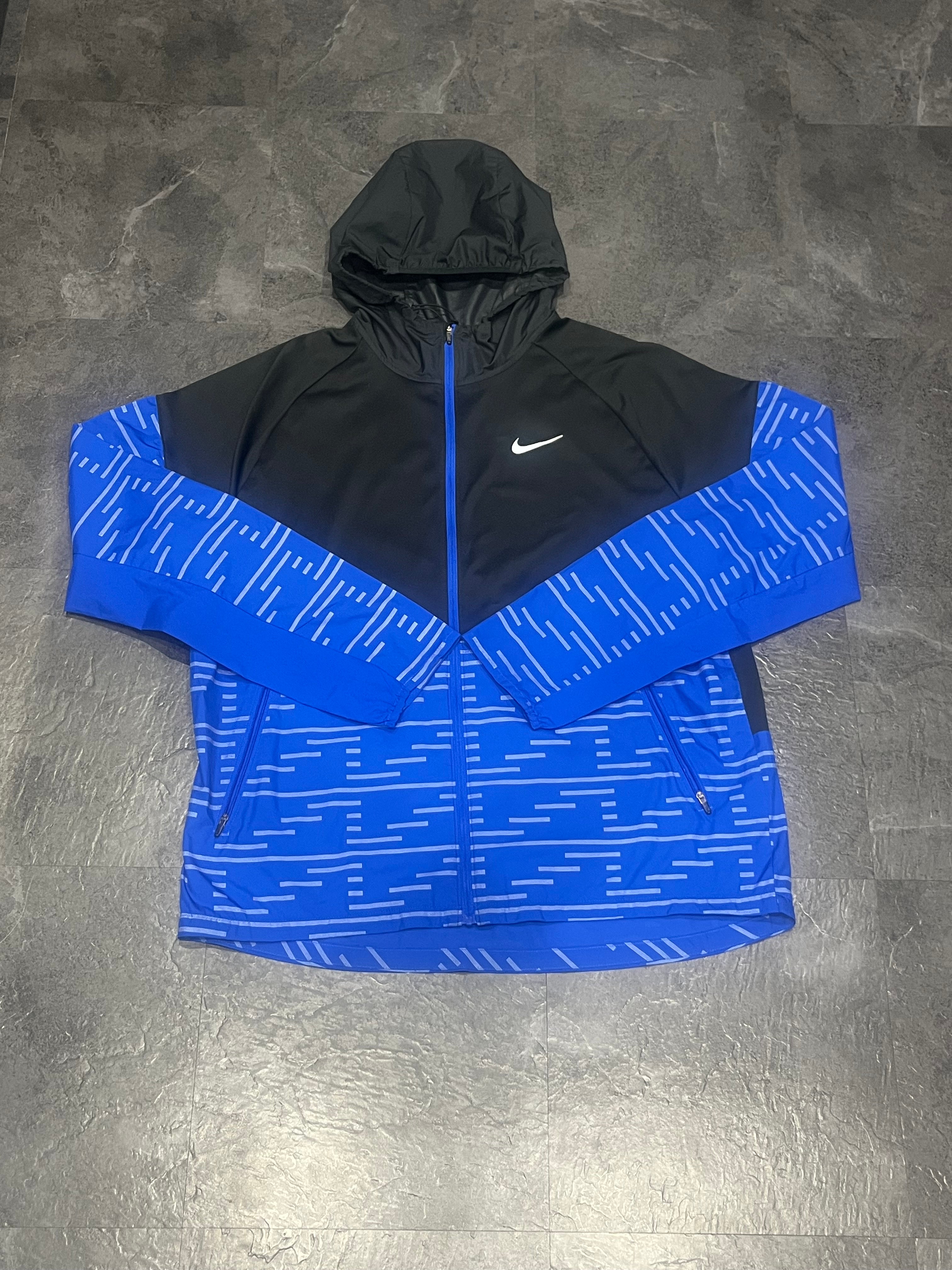 Blue & Black Nike Men’s Dri Fit Running Division Flash Jacket