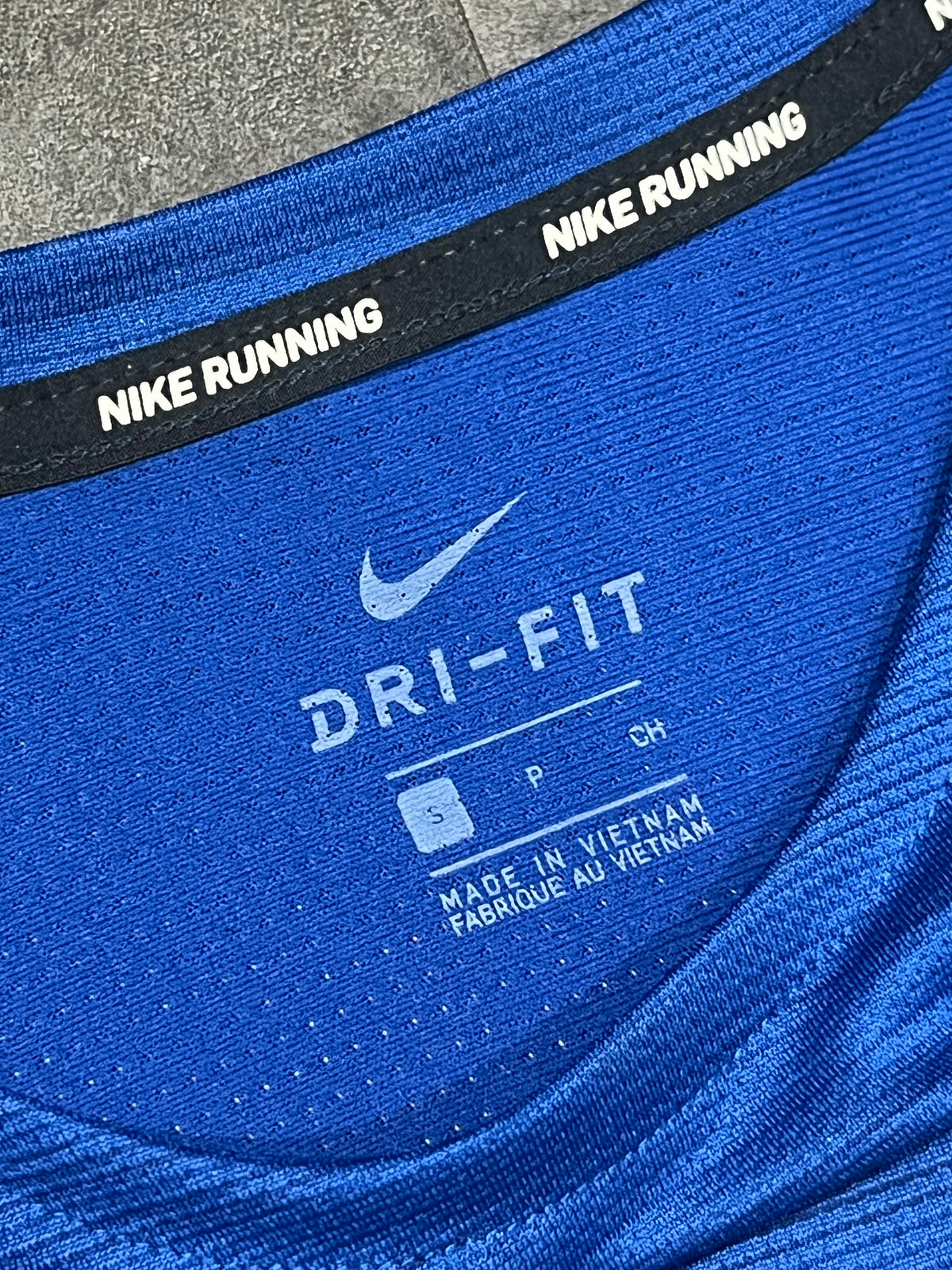 Blue Nike Men’s Dri Fit Miler Long Sleeve Running Top