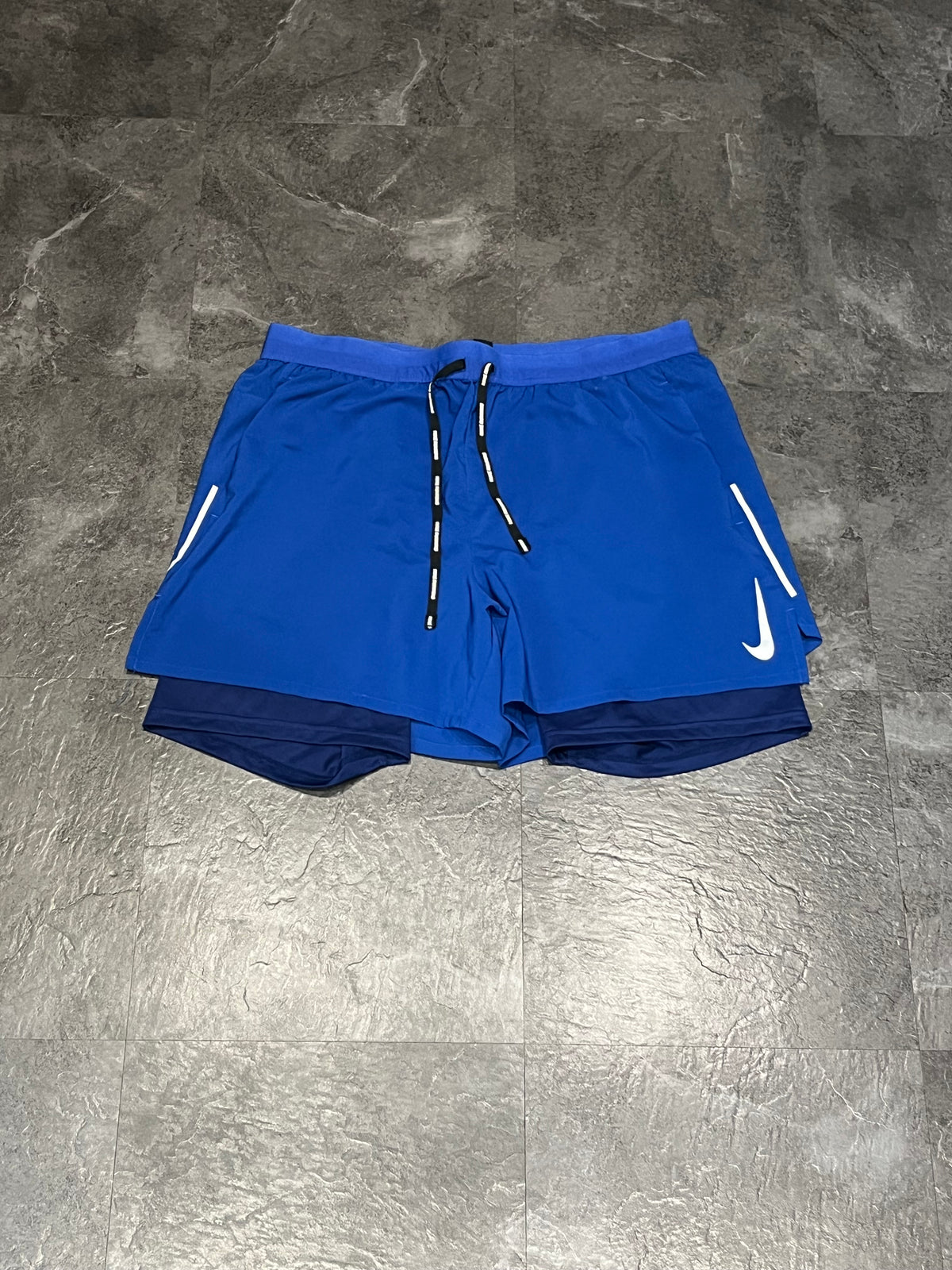 Blue Nike Men’s Dri Fit Flex Stride 2IN1 7” Running Shorts