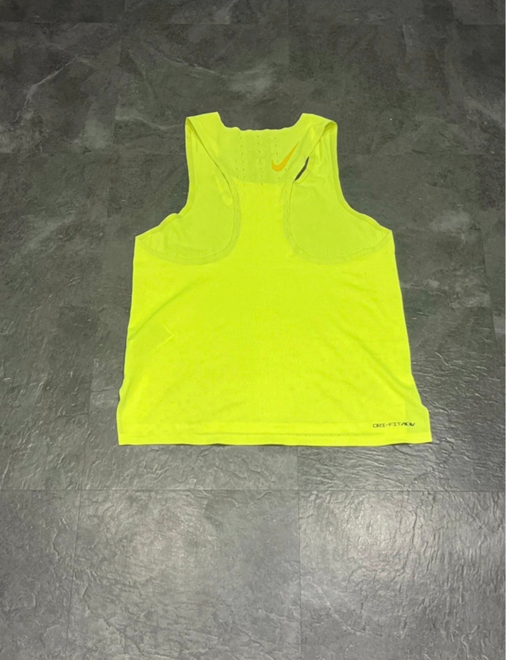 Neon Yellow Nike Men’s Dri Fit ADV Aeroswift Racing Singlet