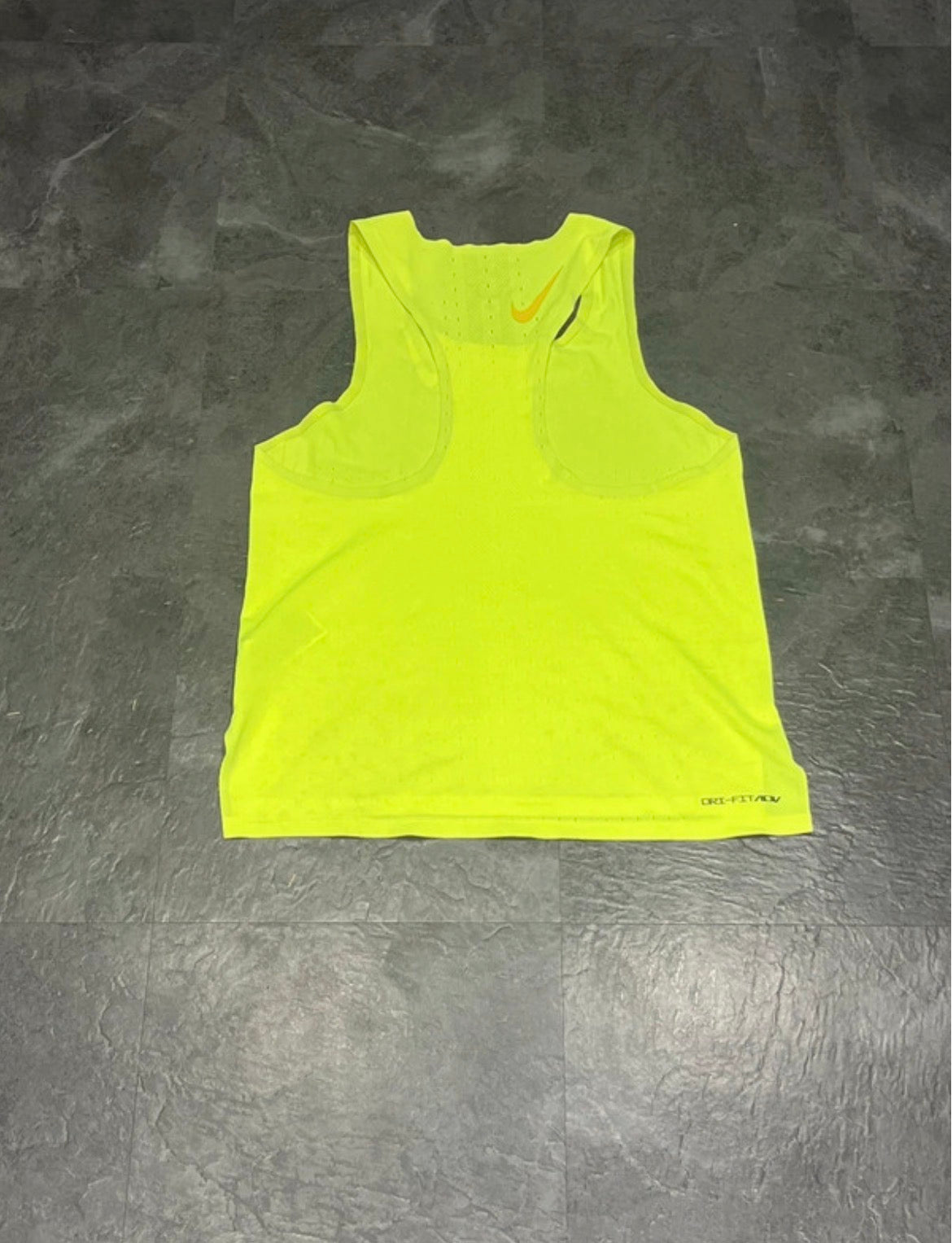 Neon Yellow Nike Men’s Dri Fit ADV Aeroswift Racing Singlet