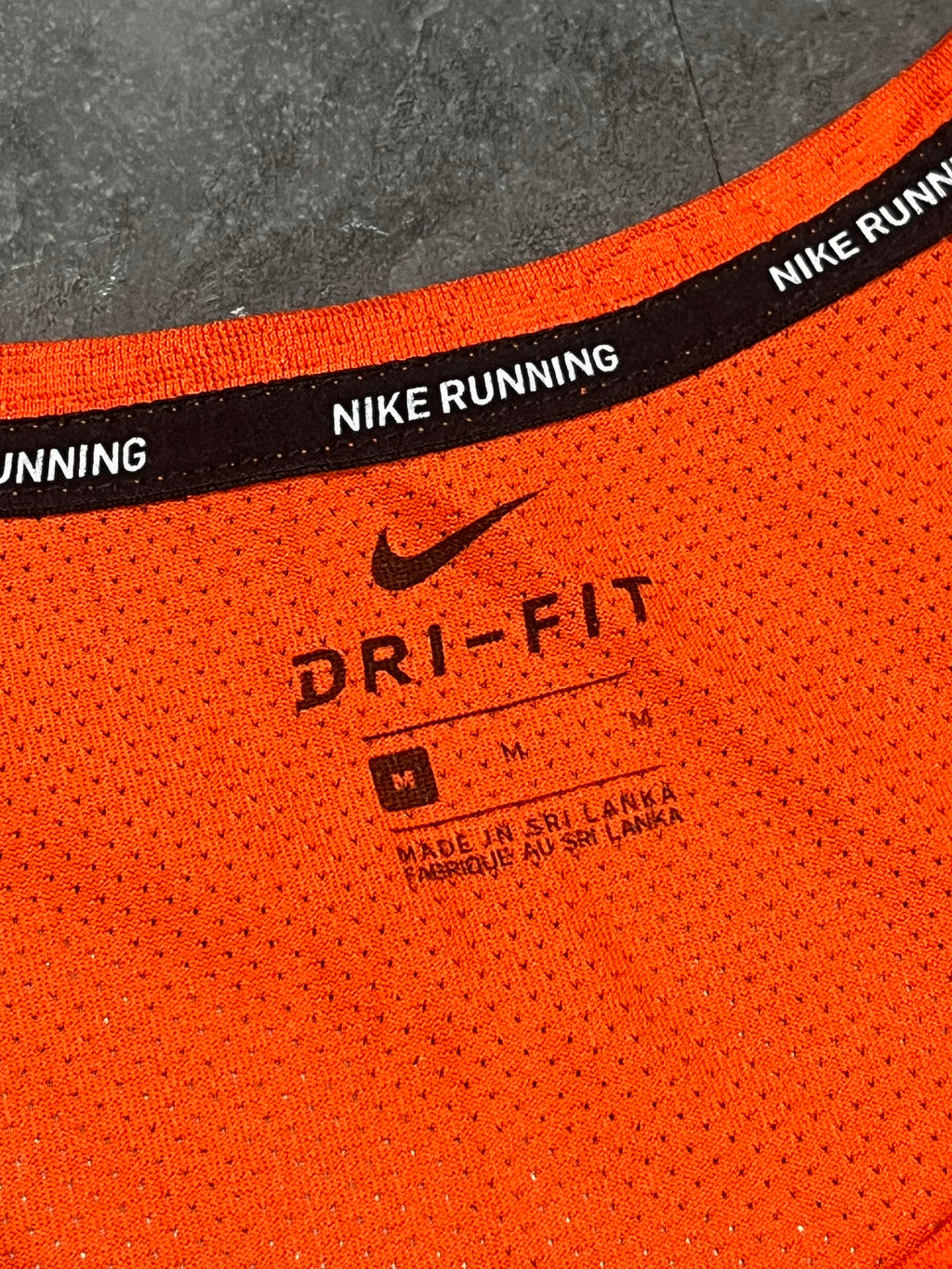 Bright Orange Nike Men’s Dri Fit Miler “Wild Run” Singlet