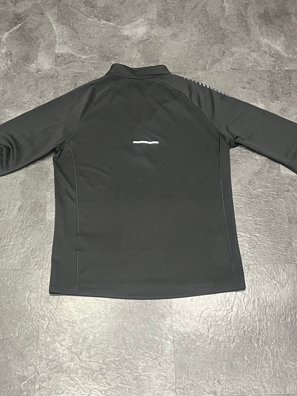 Black/Grey Asics Men’s Icon 1/4 Zip Running Top