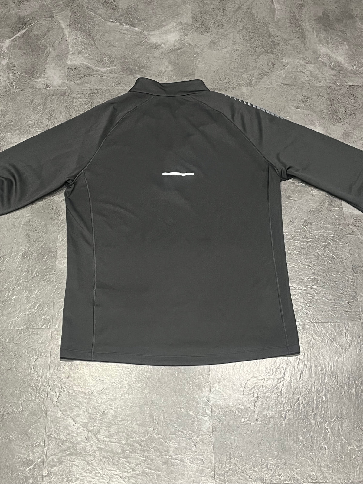 Black/Grey Asics Men’s Icon 1/4 Zip Running Top