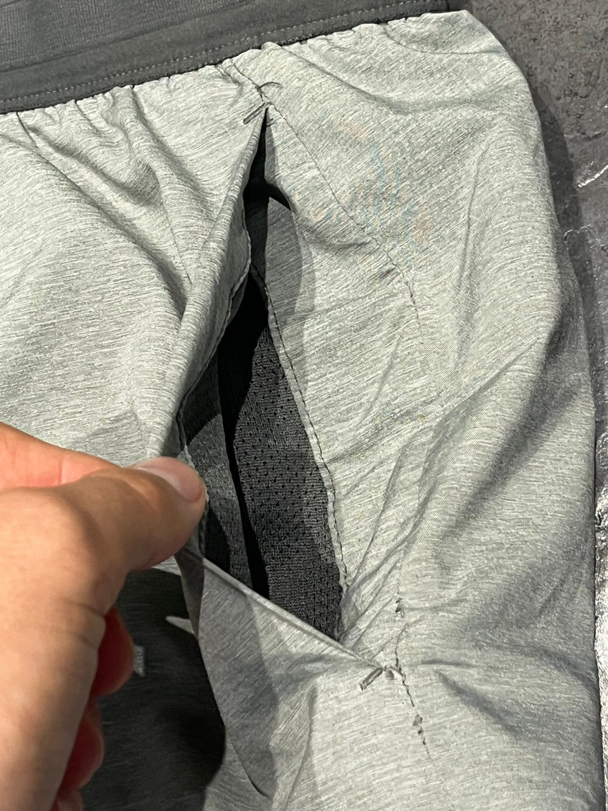 Grey Nike Men’s Dri Fit Flex Stride 5” Brief Lined Running Shorts