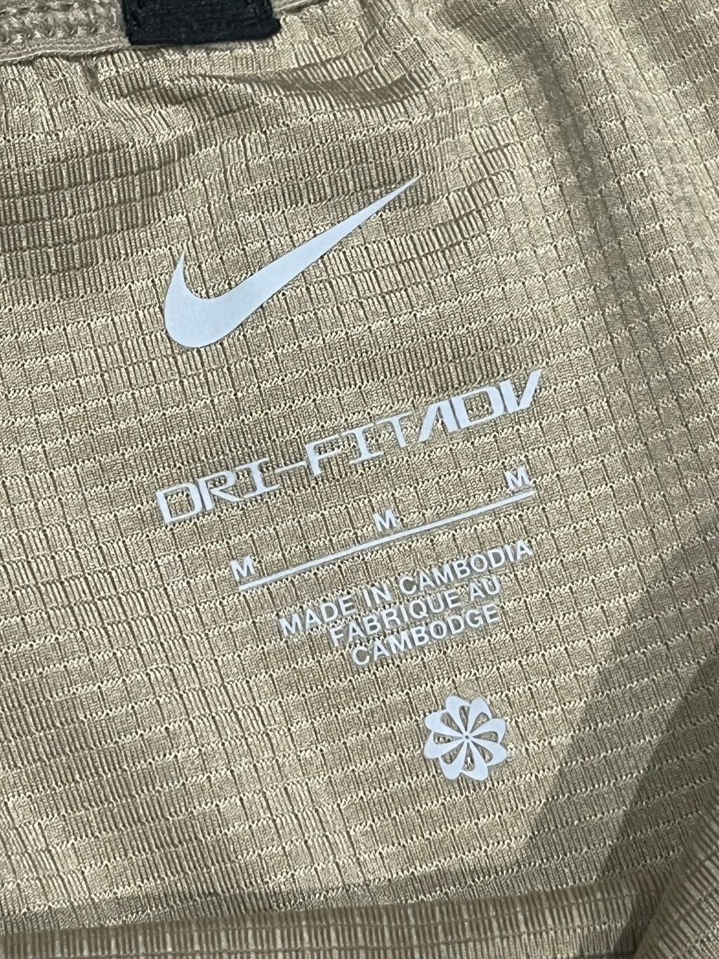 Beige Nike Men’s Dri Fit ADV Aeroswift 2” Racing Split Shorts