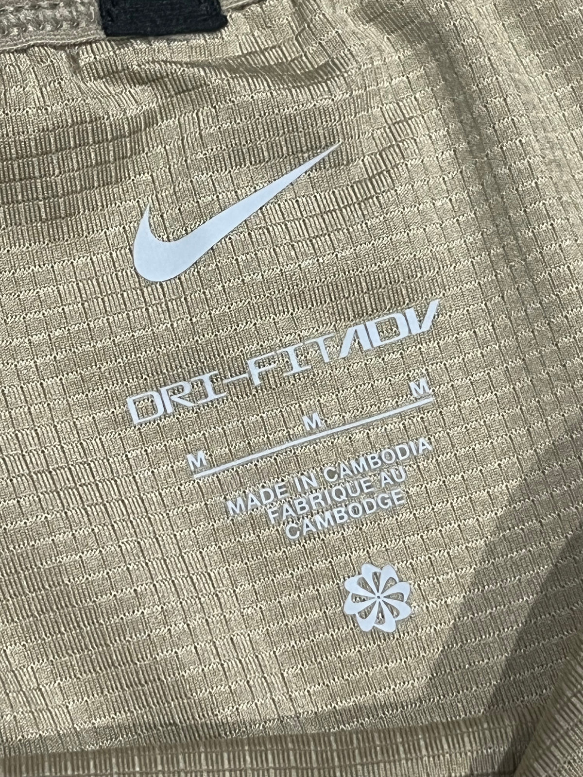 Beige Nike Men’s Dri Fit ADV Aeroswift 2” Racing Split Shorts