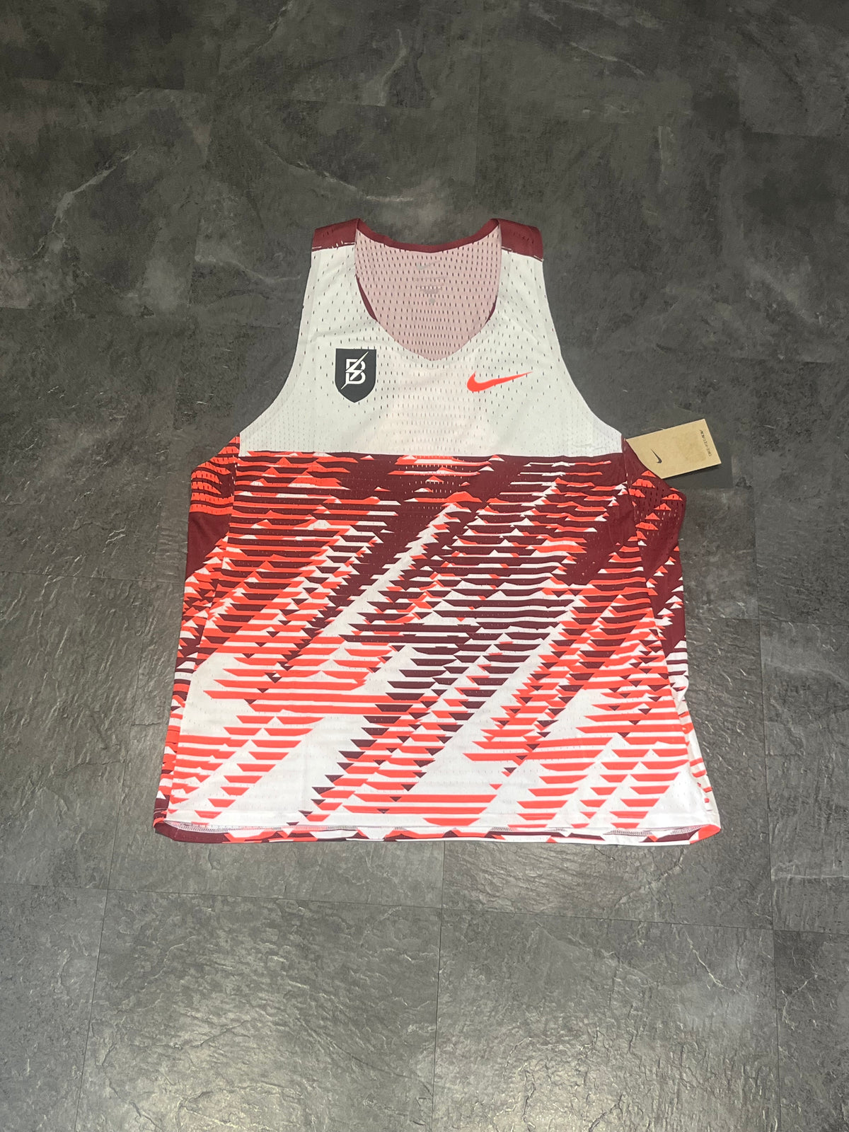 Red/White Nike Men’s Dri Fit ADV Bowerman Aeroswift Racing Singlet