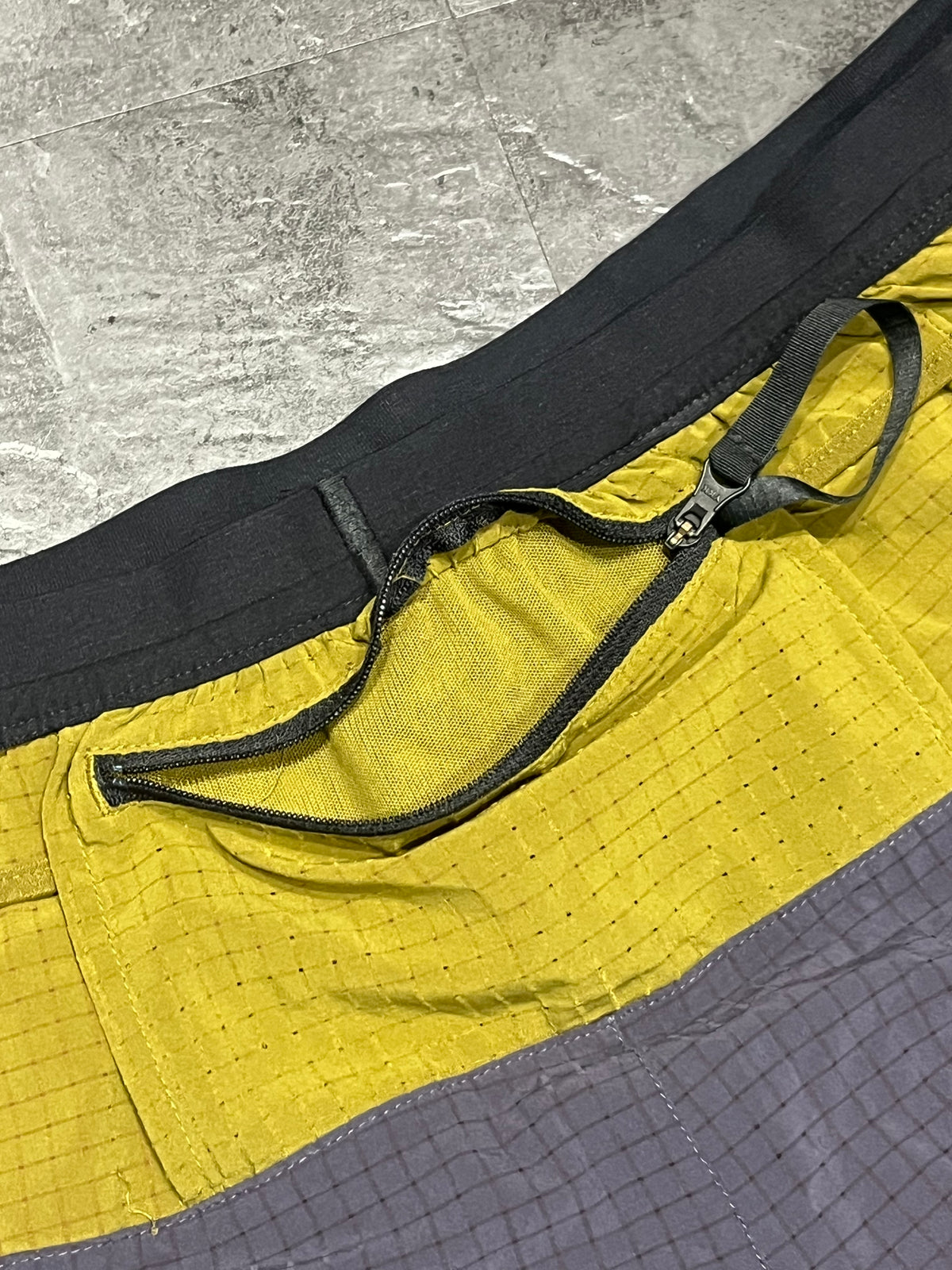 Olive & Dark Purple Nike Men’s Dri Fit Trail 5” Brief Lined Running Shorts