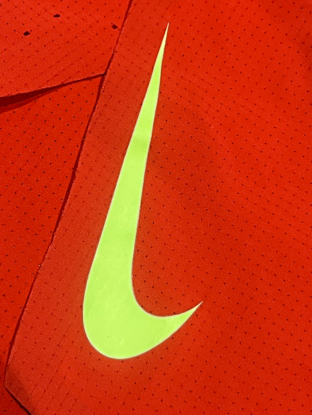 Red & Ghost Green Nike Men’s Dri Fit ADV Aeroswift 2” Racing Split Shorts