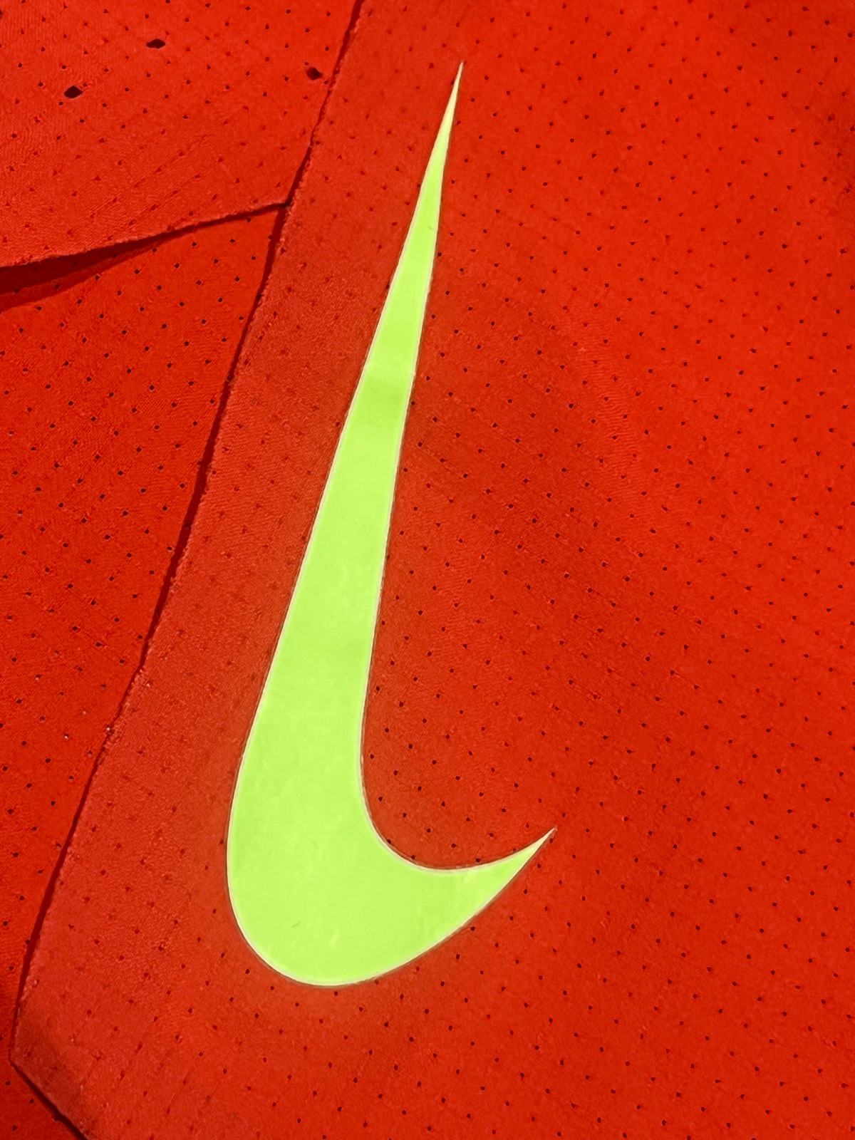 Red & Ghost Green Nike Men’s Dri Fit ADV Aeroswift 2” Racing Split Shorts