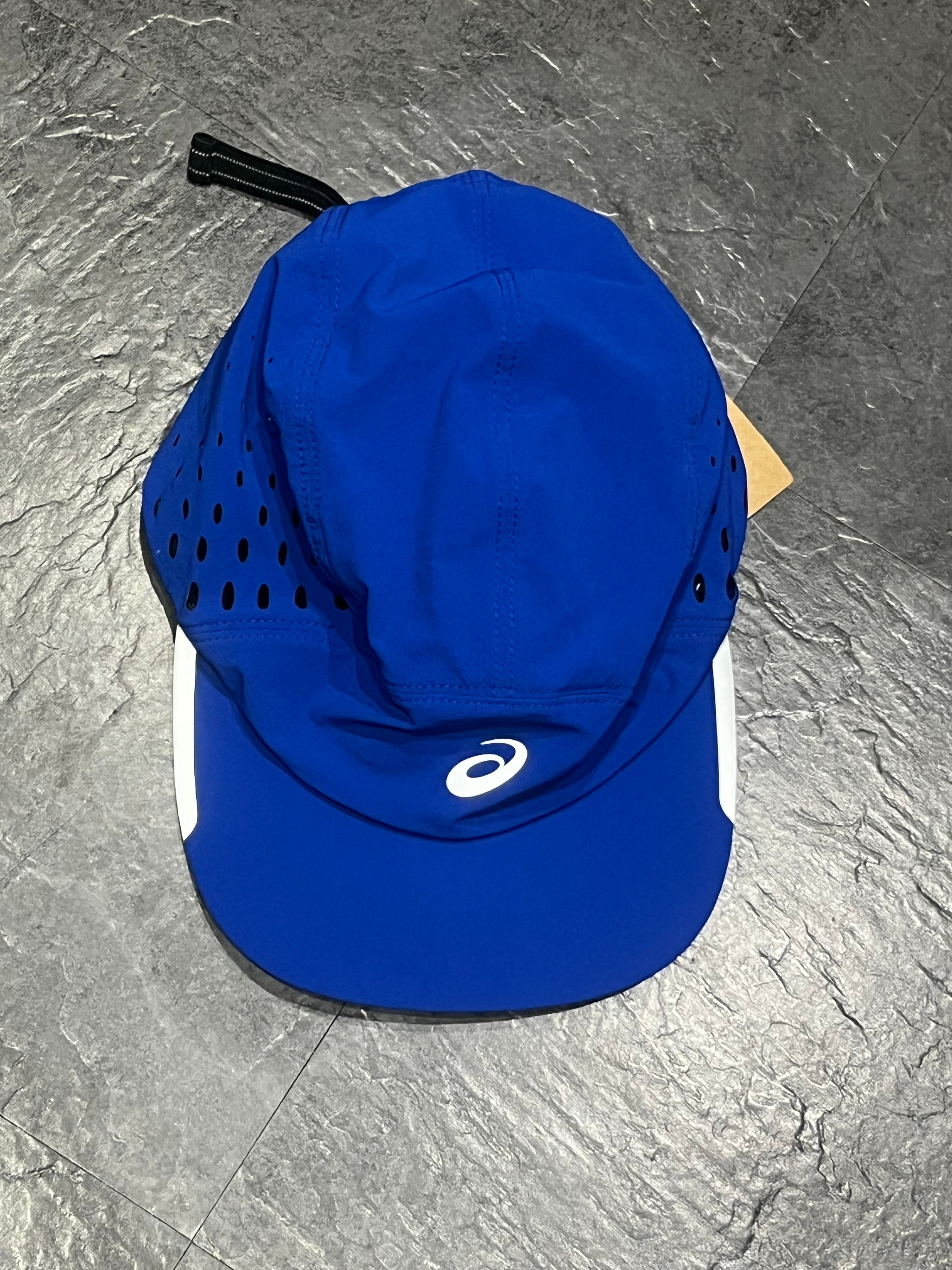 Blue ASICS Ultra Lightweight Running Cap