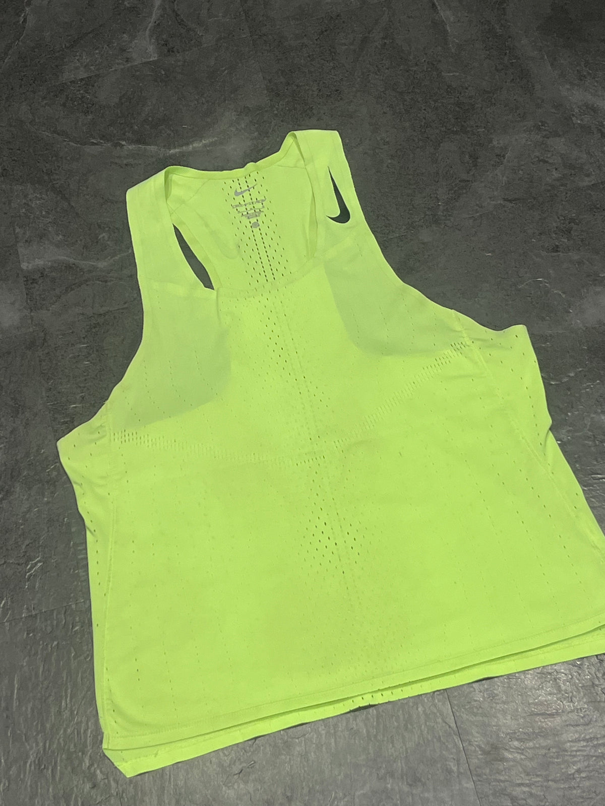 Volt Yellow Nike Men’s Dri Fit ADV Aeroswift Racing Singlet