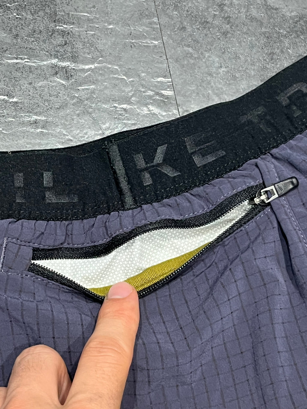 Olive Nike Men’s Dri Fit Trail 5” Brief Lined Shorts