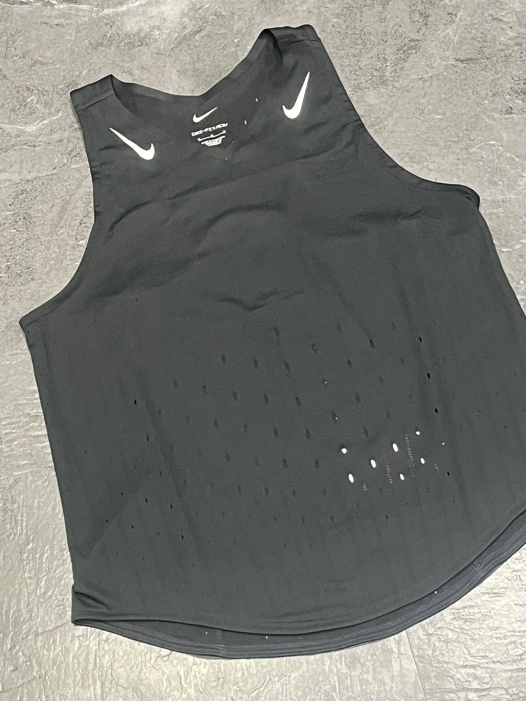 Black Nike Women’s Dri Fit ADV Aeroswift Singlet