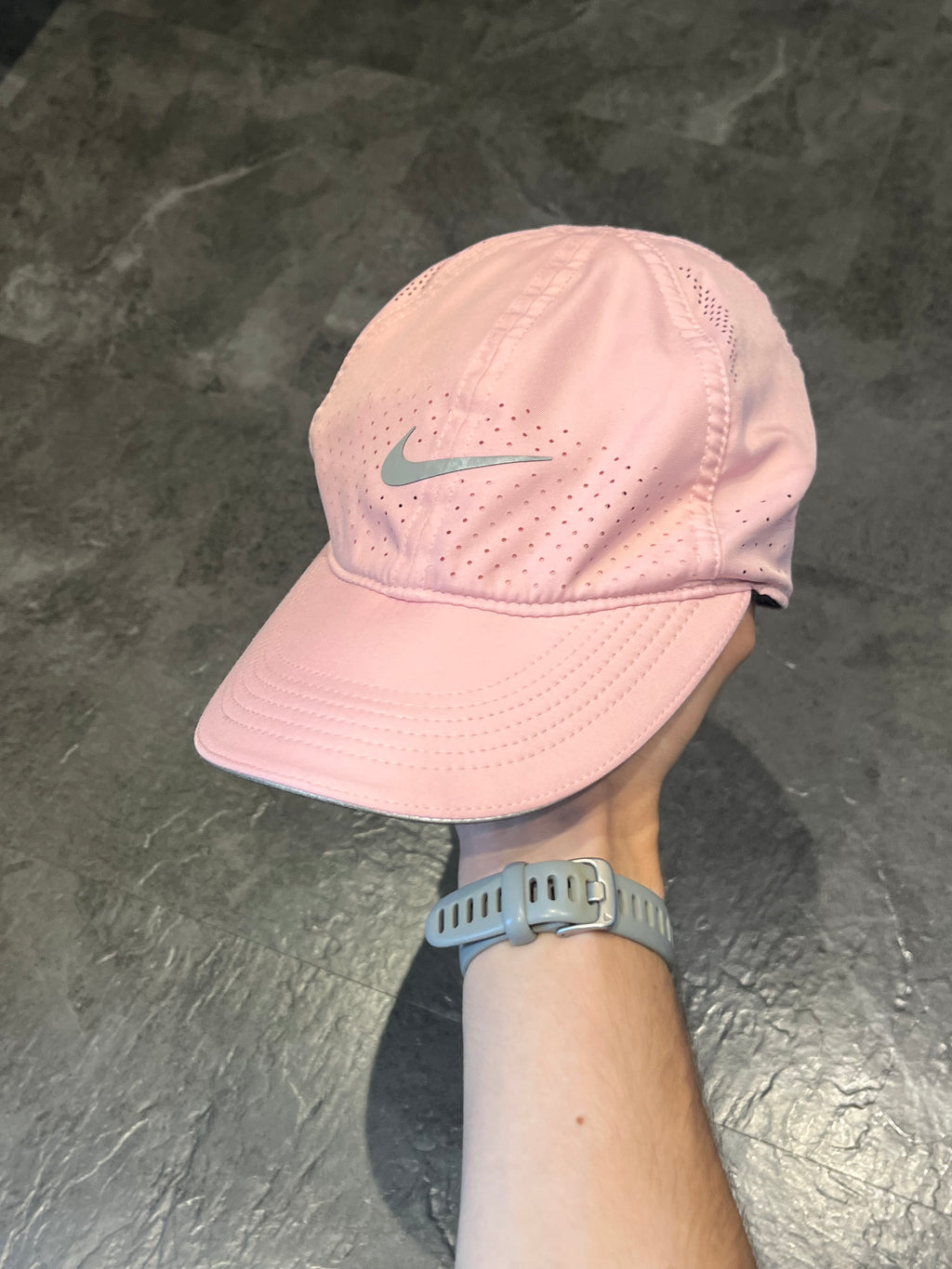 Pink Nike Dri Fit Featherlight Running Cap - Unisex