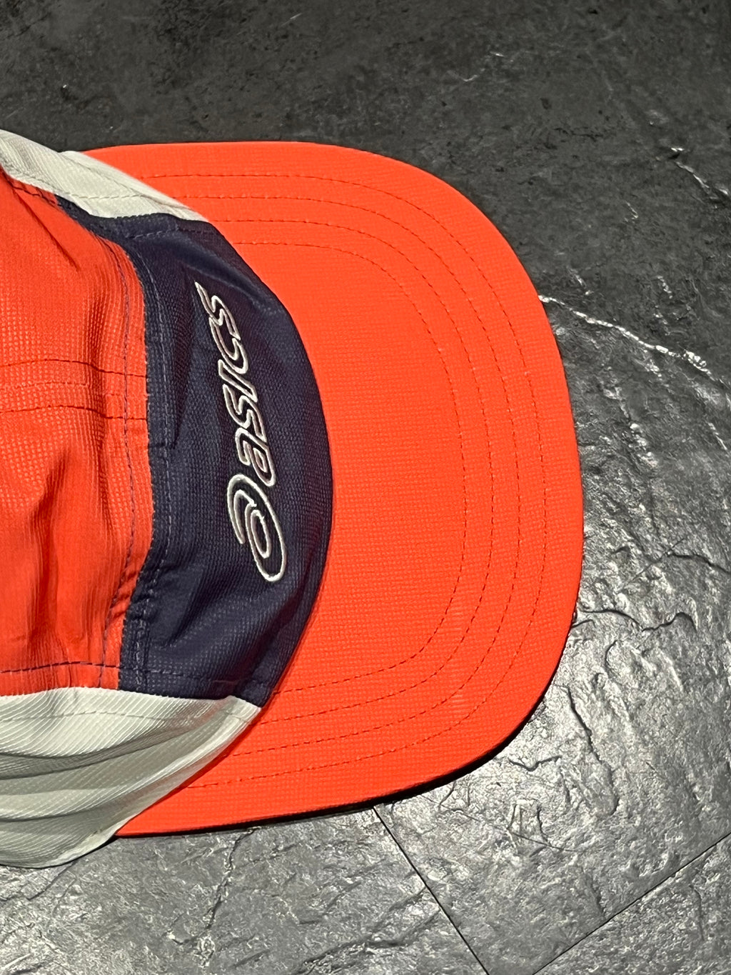 Coral Reef/Birch/Purple Asics 5 Panel Unisex Running Cap