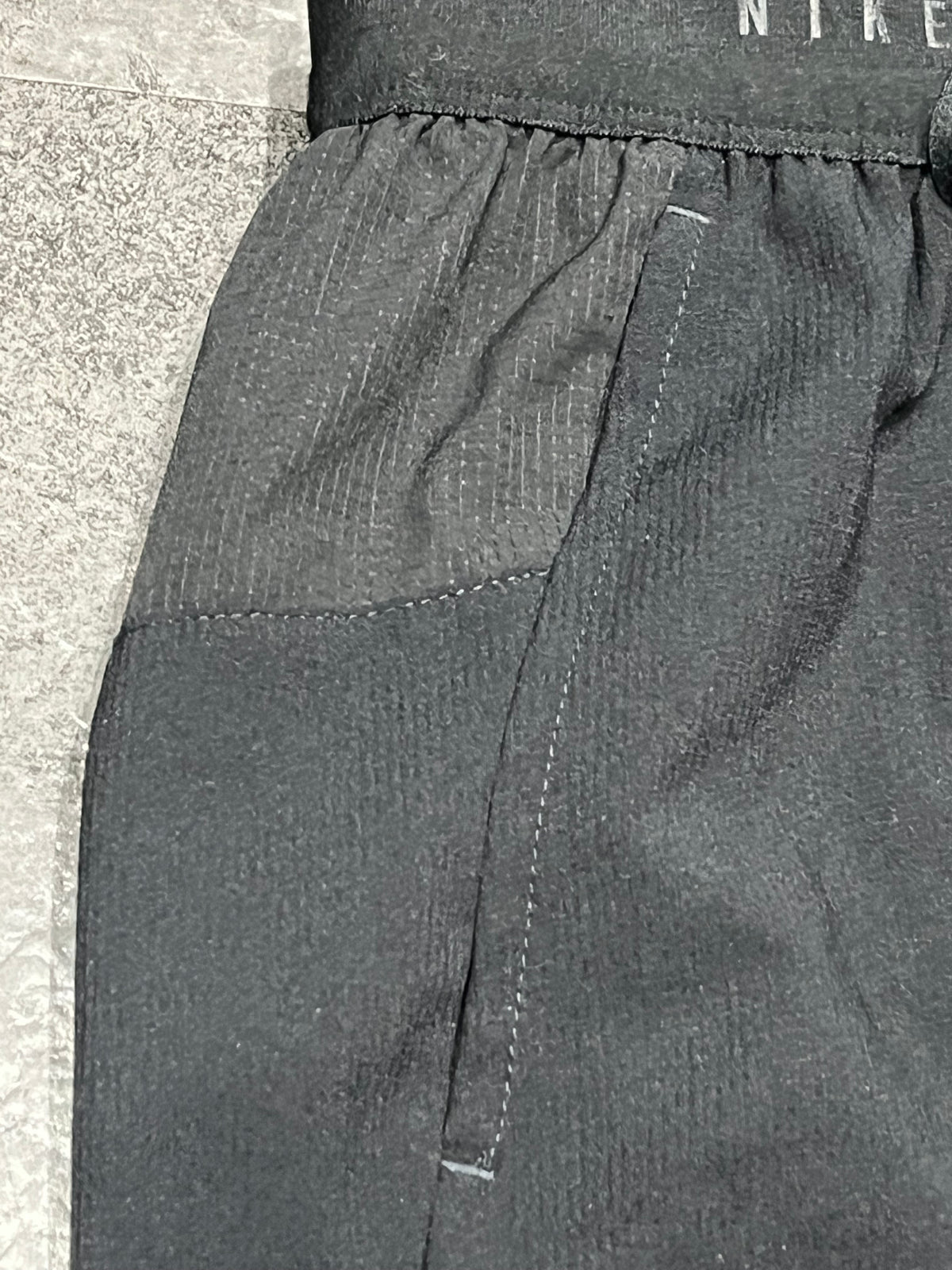 Black Nike Men’s Dri Fit Stride 7” Brief Lined Running Shorts