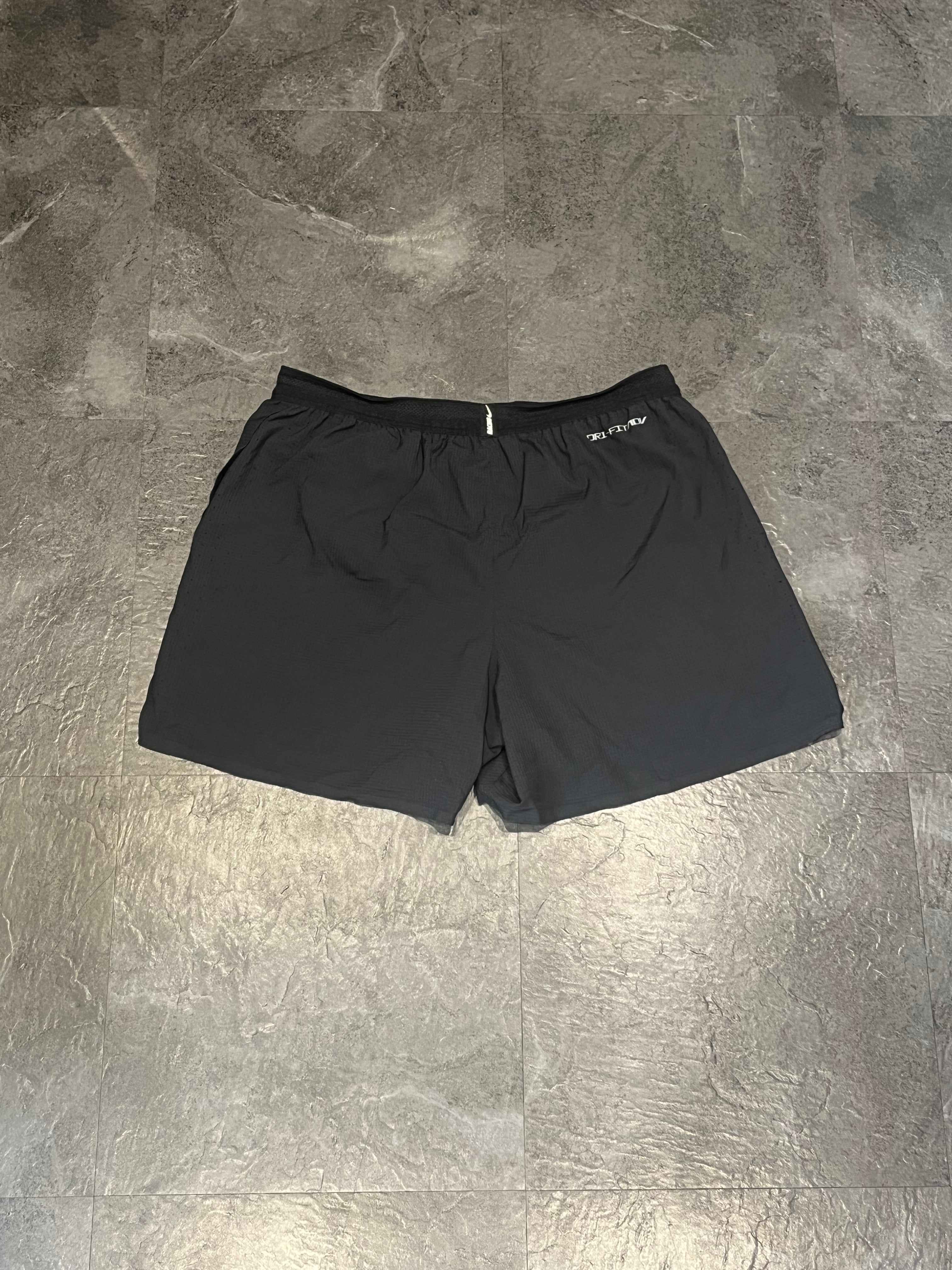 Black Nike Men’s Dri Fit ADV Aeroswift 4” Racing Split Shorts