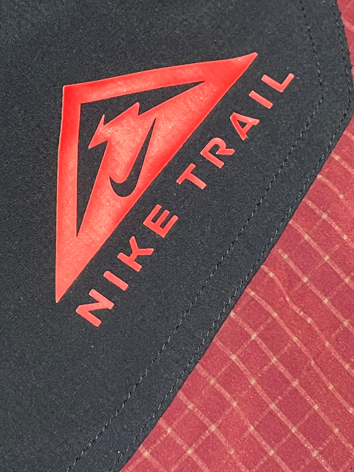 Navy & Burgundy Nike Men’s Dri Fit Trail 5” Brief Lined Running Shorts