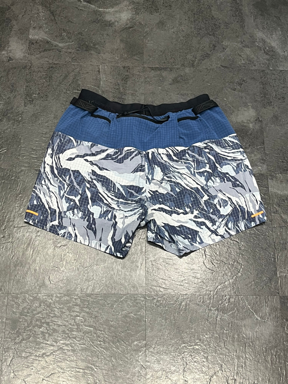 Light Blue Camo Nike Men’s Dri Fit Trail 5” Brief Lined Running Shorts