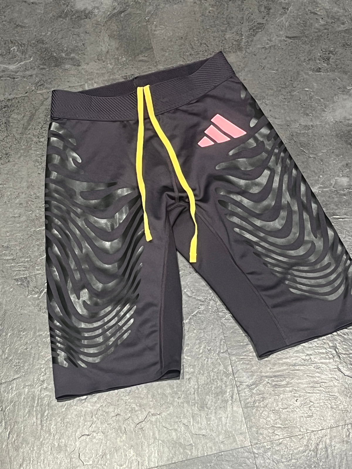 Purple Adidas Adizero Men’s Promo Pro Elite Rheon 1/2 Tights