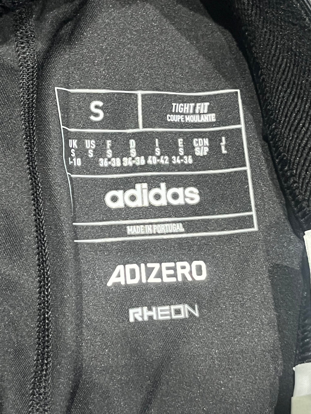 Black Adidas Adizero Men’s Rheon Control Racing 1/2 Tights