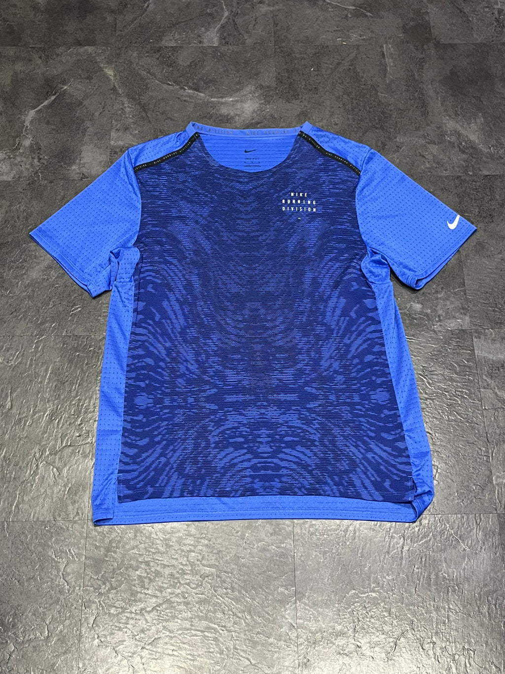 Blue Nike Men’s Dri Fit Rise 365 Running Division T Shirt
