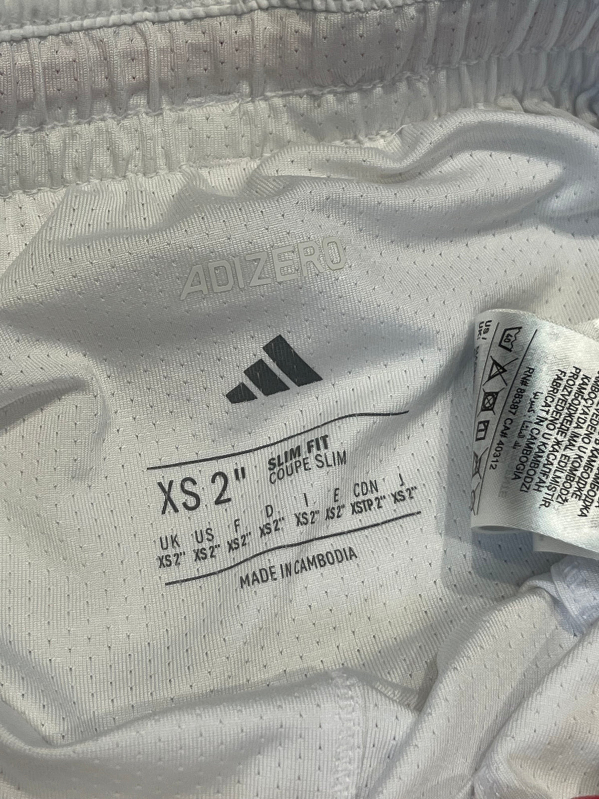 White Adidas Adizero Men’s Racing 2” Split Shorts