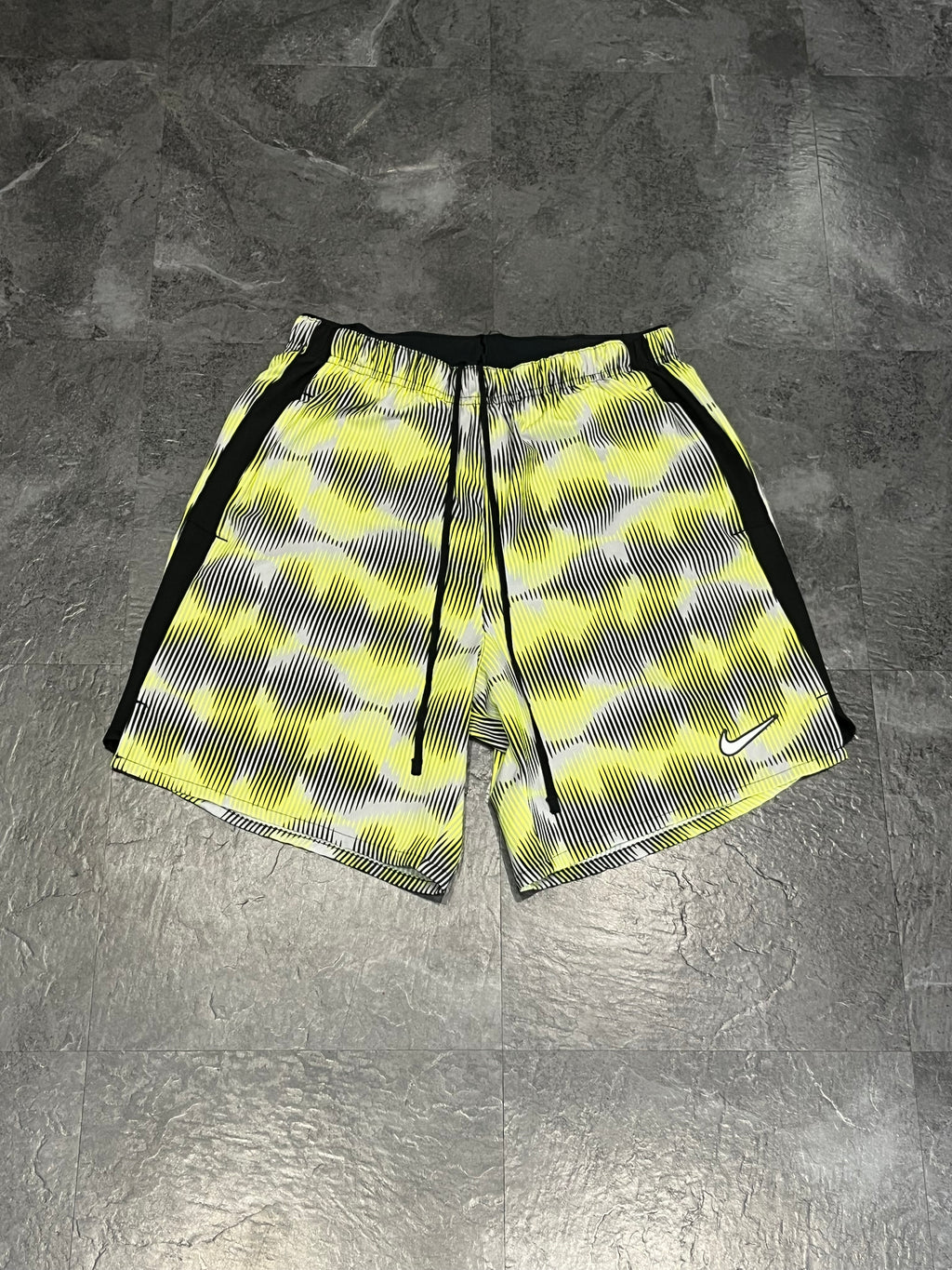 Yellow Nike Men’s “Festival” Challenger 7” Brief Lined Running Shorts