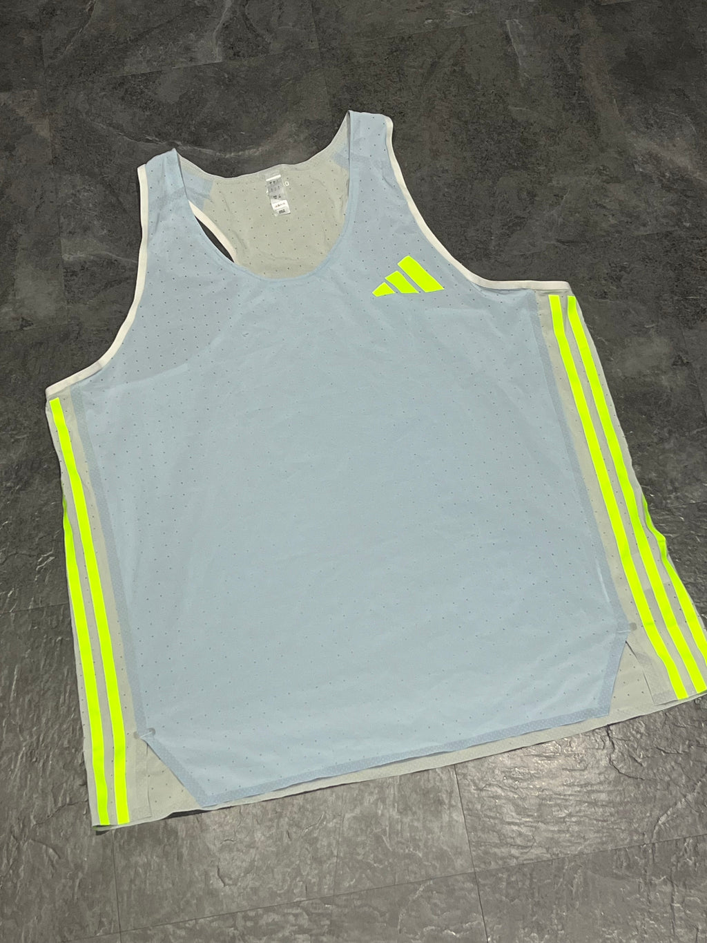 Light Blue Adidas Adizero Men’s Promo Racing Singlet