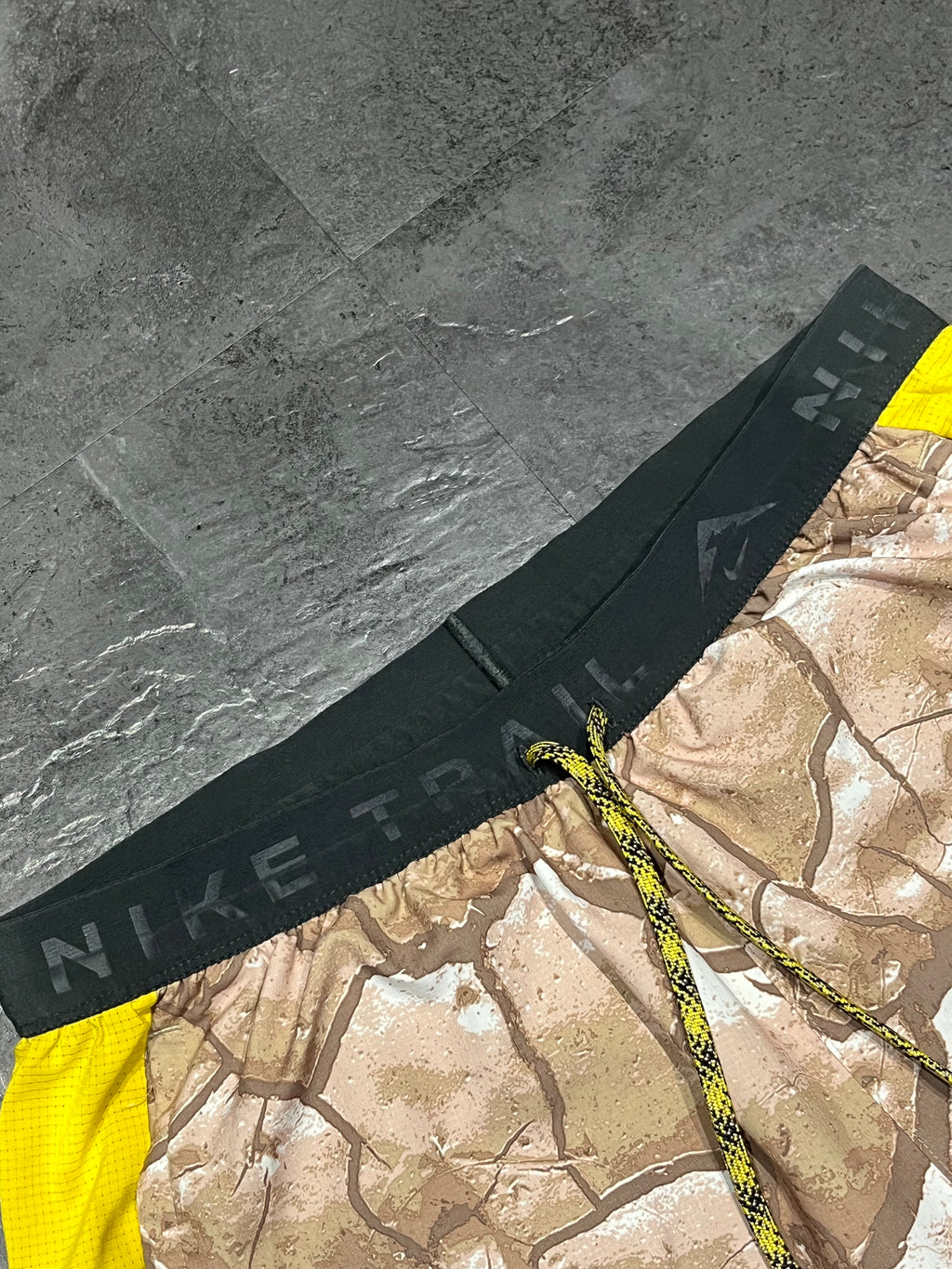 “Cracked Earth” Nike Men’s Dri Fit Trail 7” Brief Lined Running Shorts