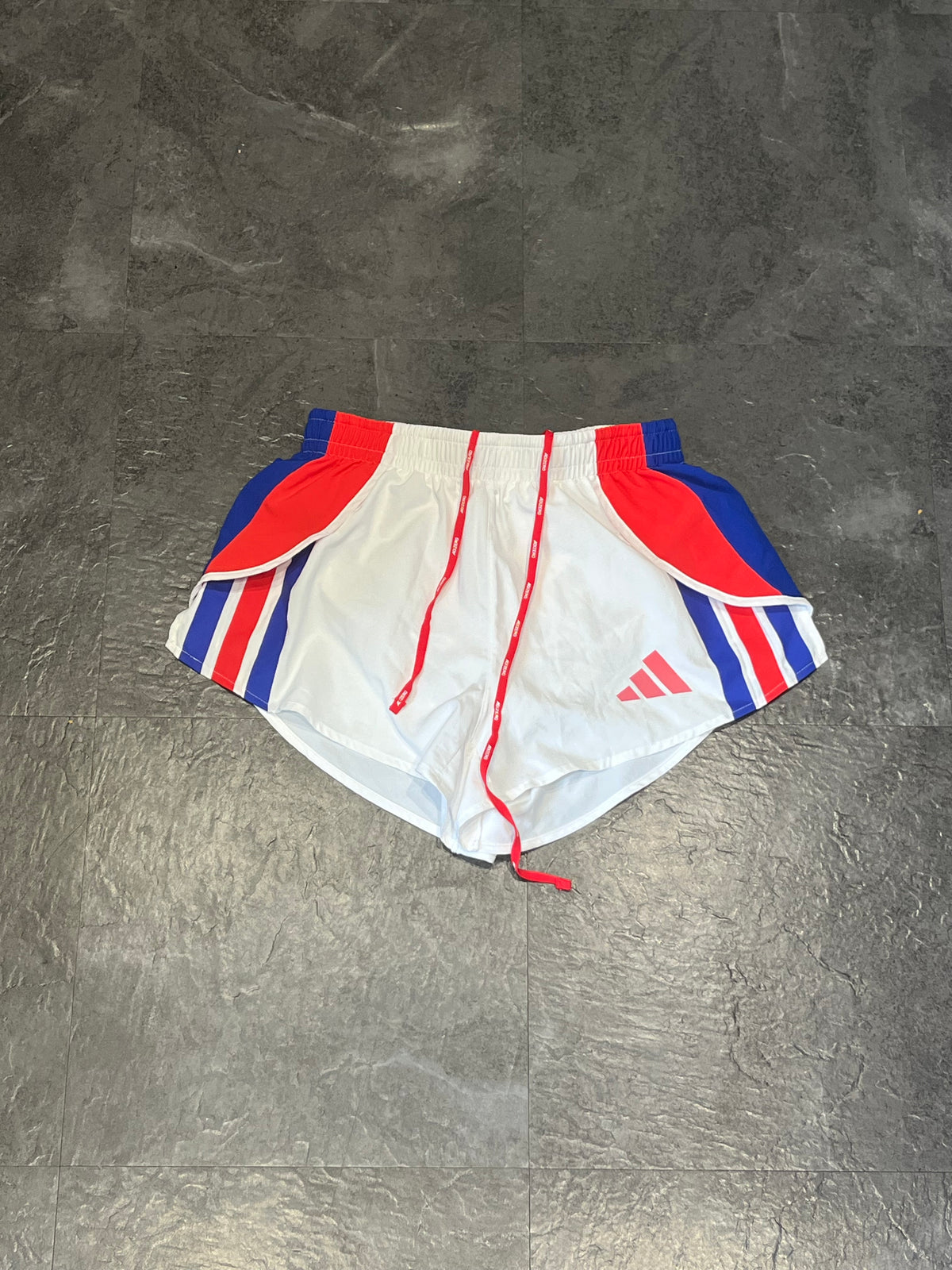 White Adidas Adizero Men’s Racing 2” Split Shorts