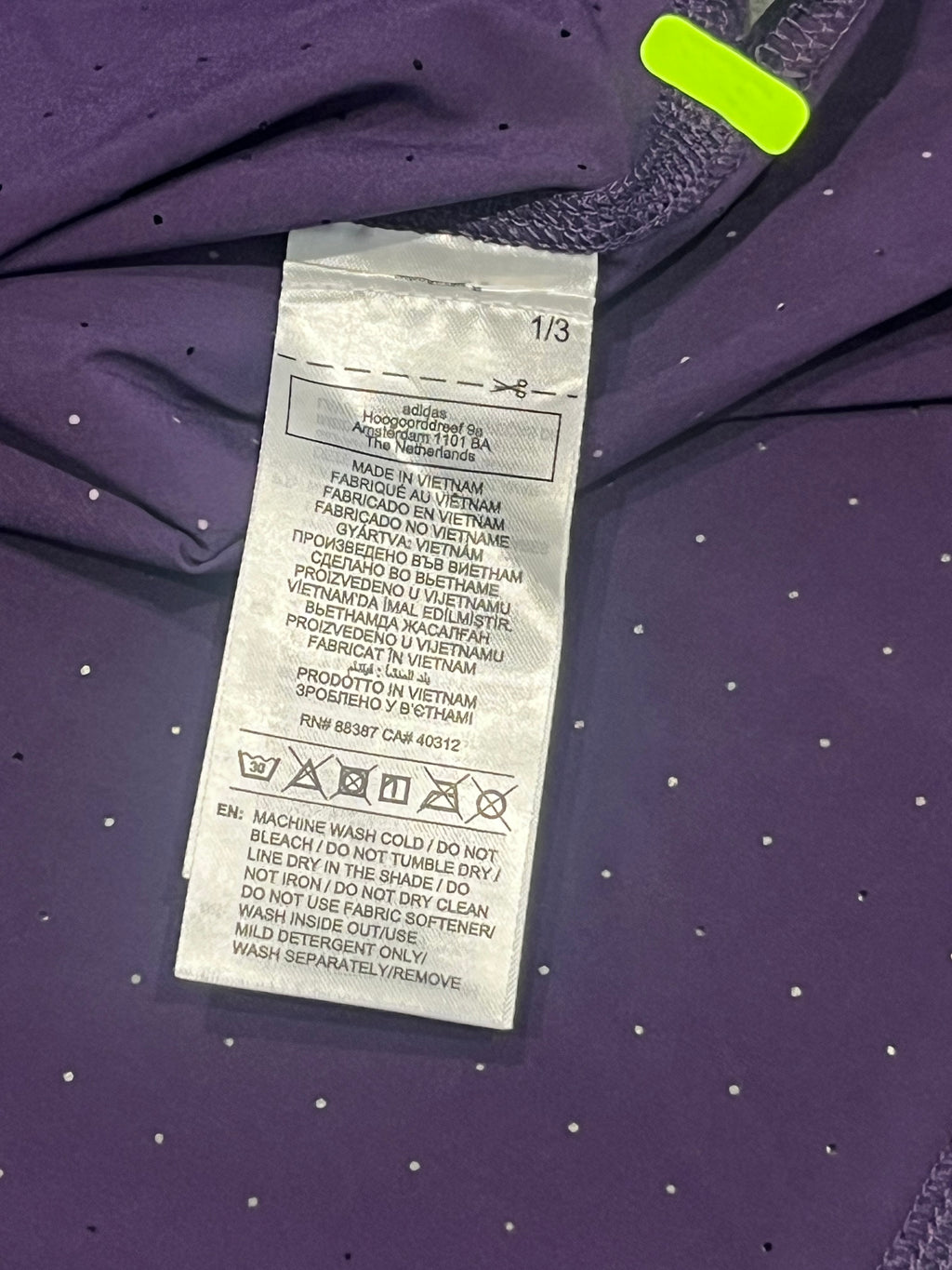Purple Adidas Adizero Men’s Promo Racing Singlet