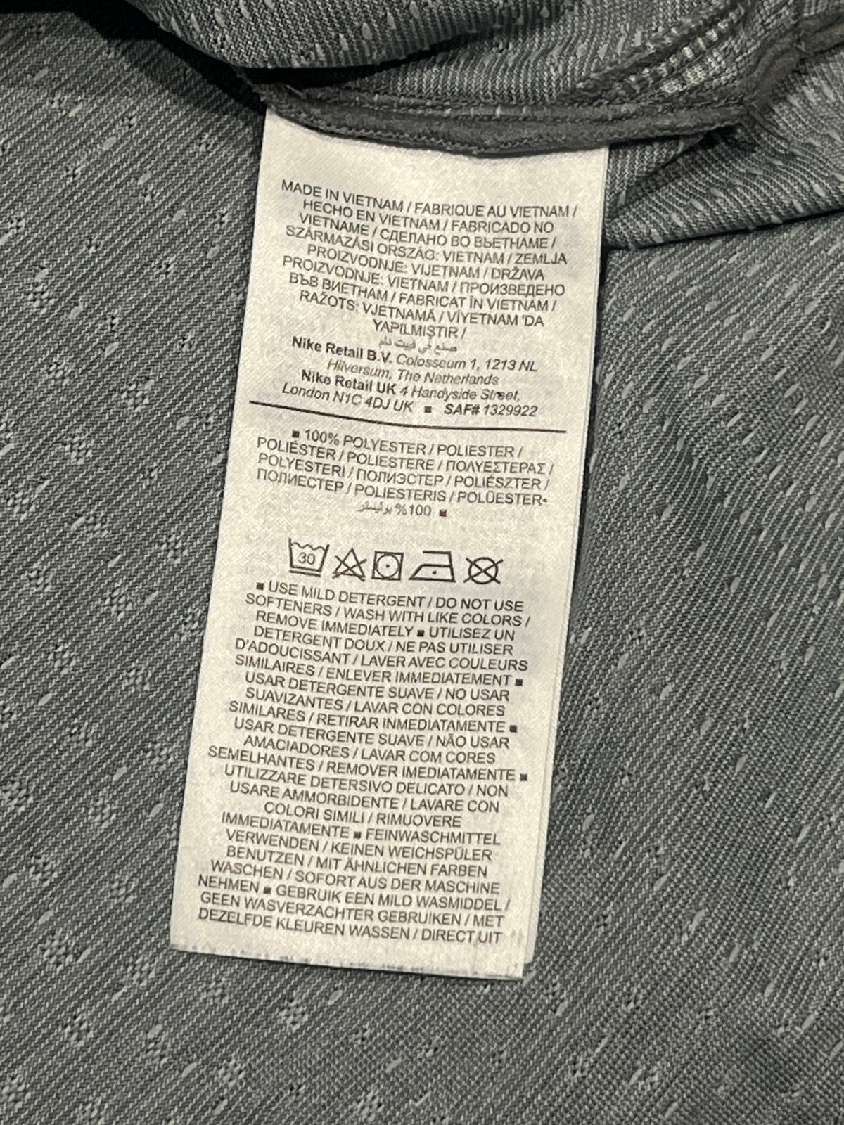 Grey Nike Men’s Dri Fit ADV Running T Shirt