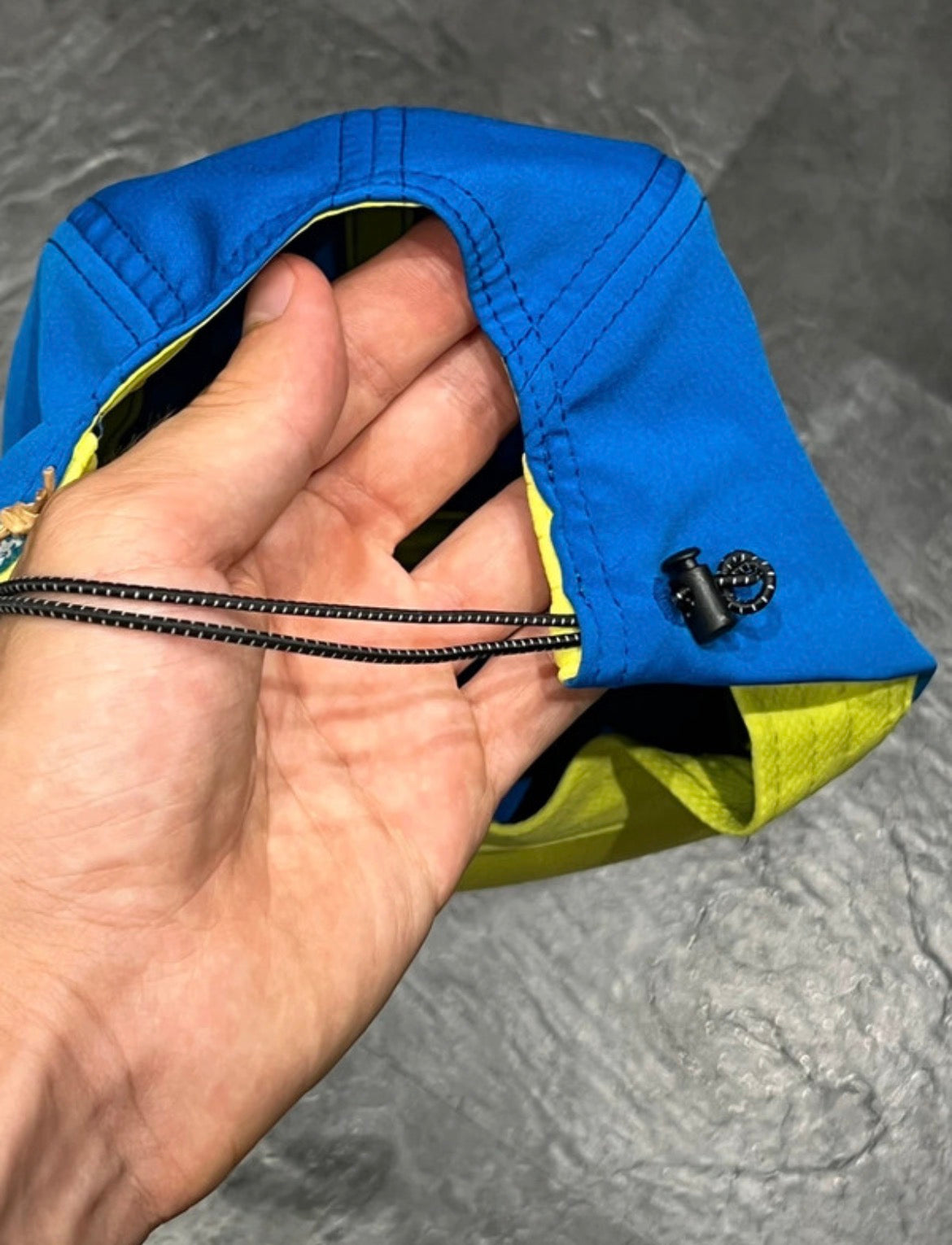 Blue & White Hoka One One Performance Running Cap