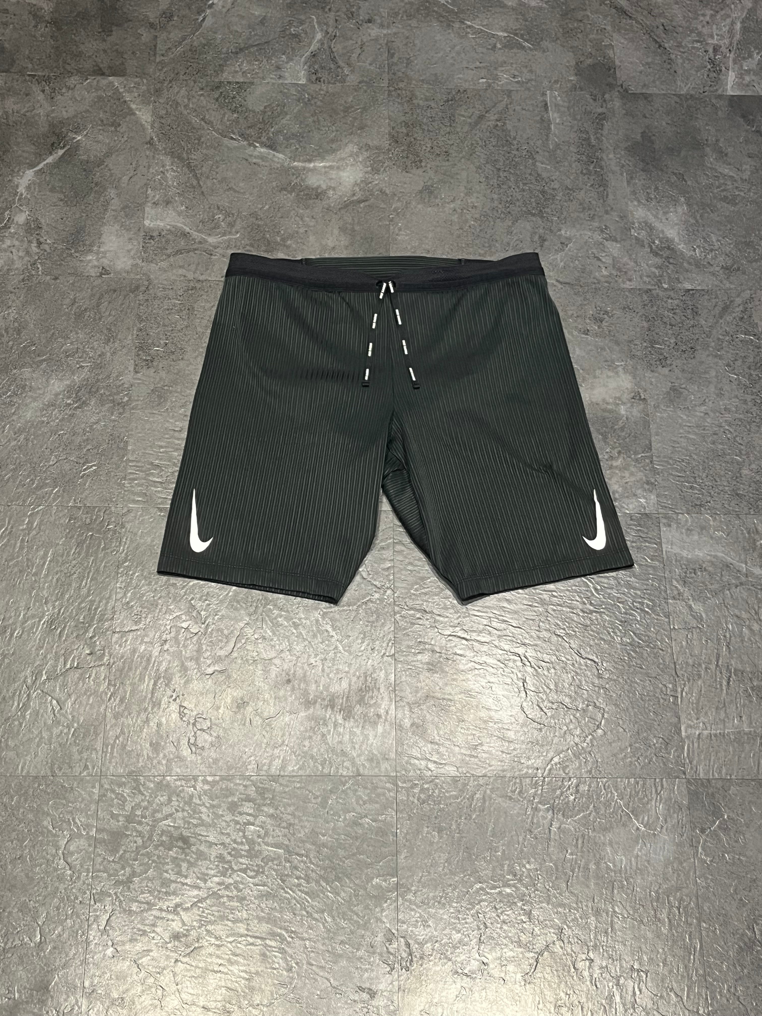 Black Nike Men’s Dri Fit ADV Aeroswift Racing 1/2 Tights