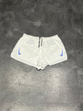 White & Blue Nike Men’s Dri Fit ADV 2” Racing Split Shorts