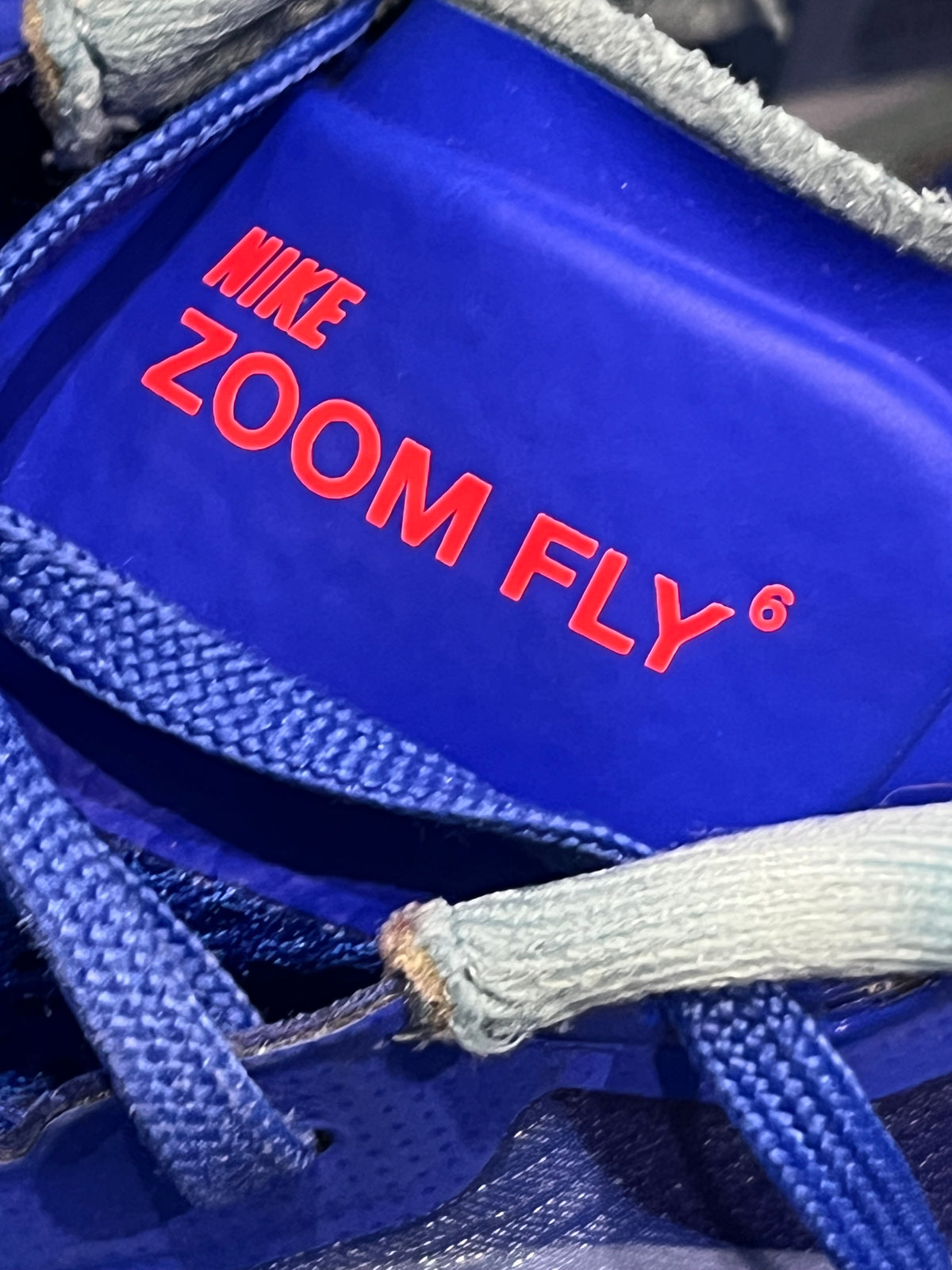 Blue Nike Zoom Fly 6 - Size 8