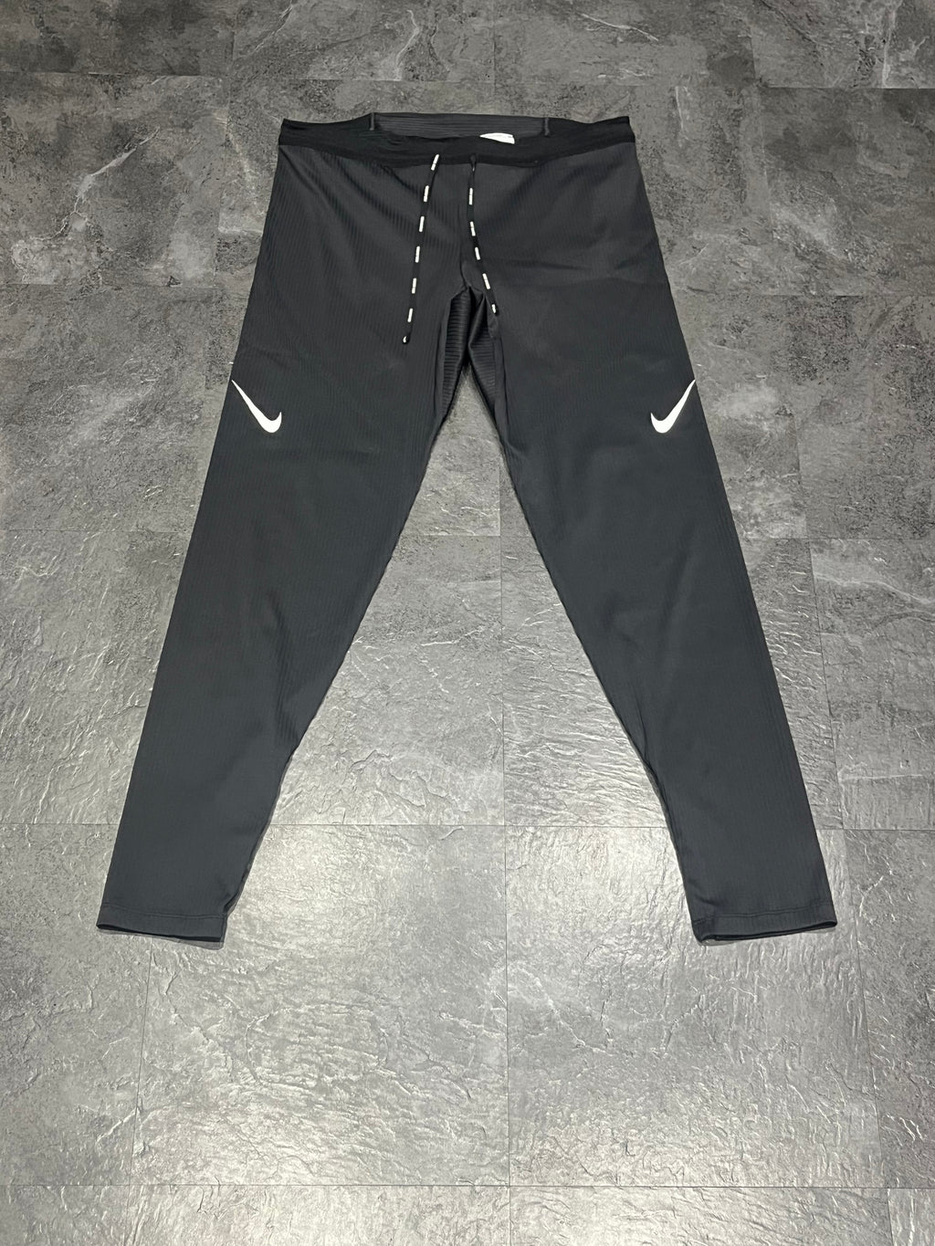 Black & White Nike Men’s Dri Fit ADV Aeroswift Leggings