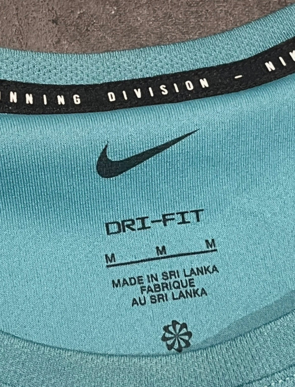 Blue Nike Men’s Dri Fit Running Division Miler “Bone” T Shirt