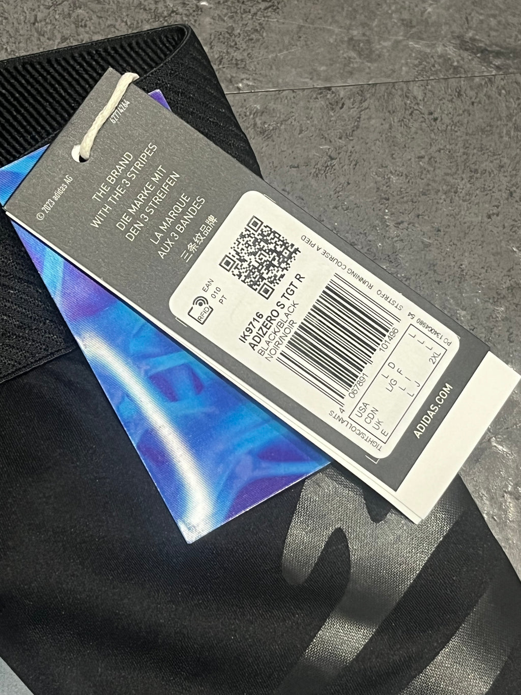 Black Adidas Men’s Adizero Rheon Racing 1/2 Tights